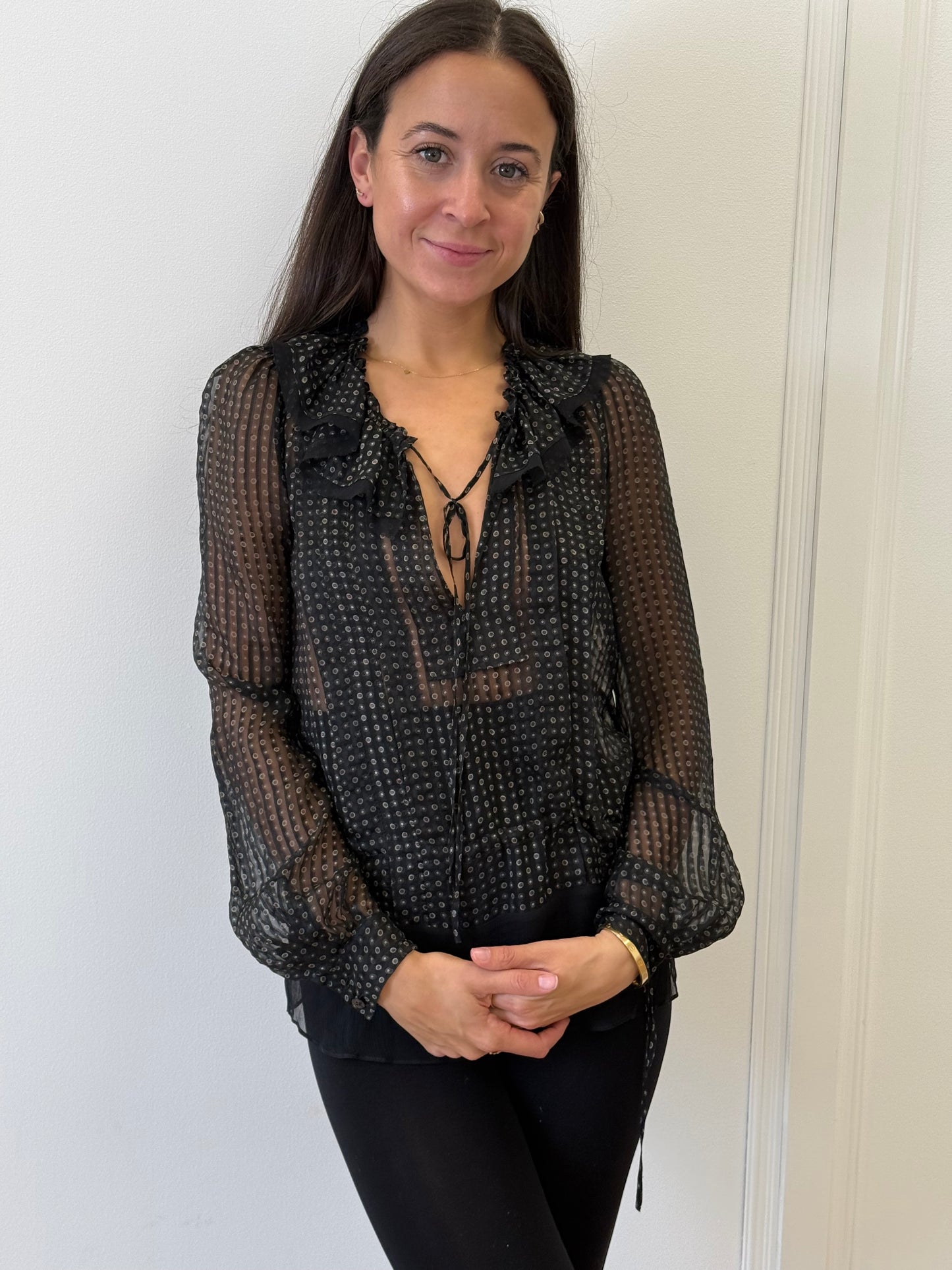 Chloé Blouse - Black (Size 36)