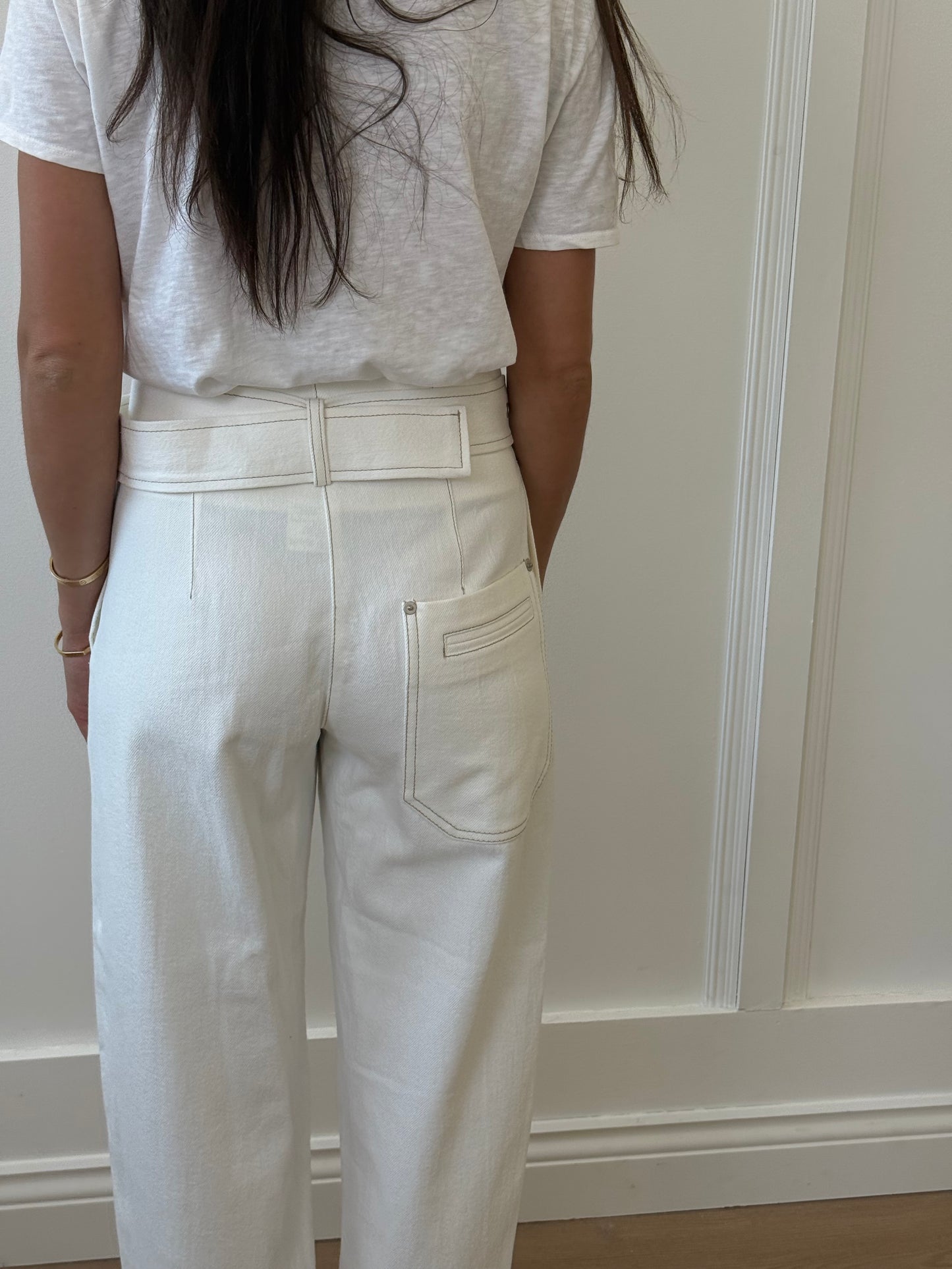 Low Classic Barrelled Leg Stitch Belt (M)
