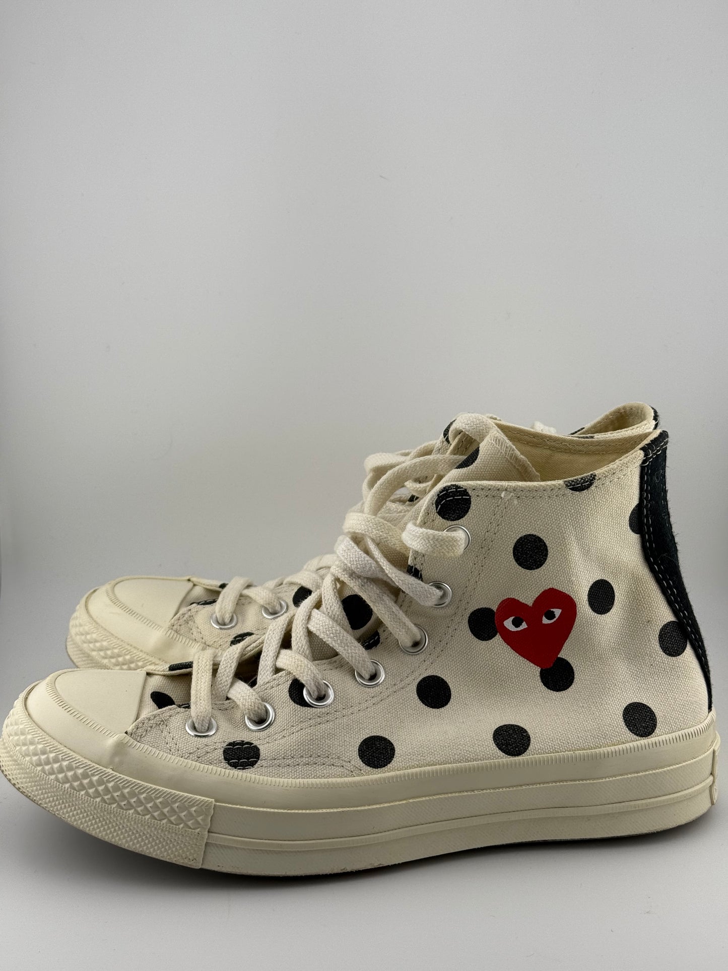 Comme des Garçons X Converse High Top - Polka Dot (UK 6)