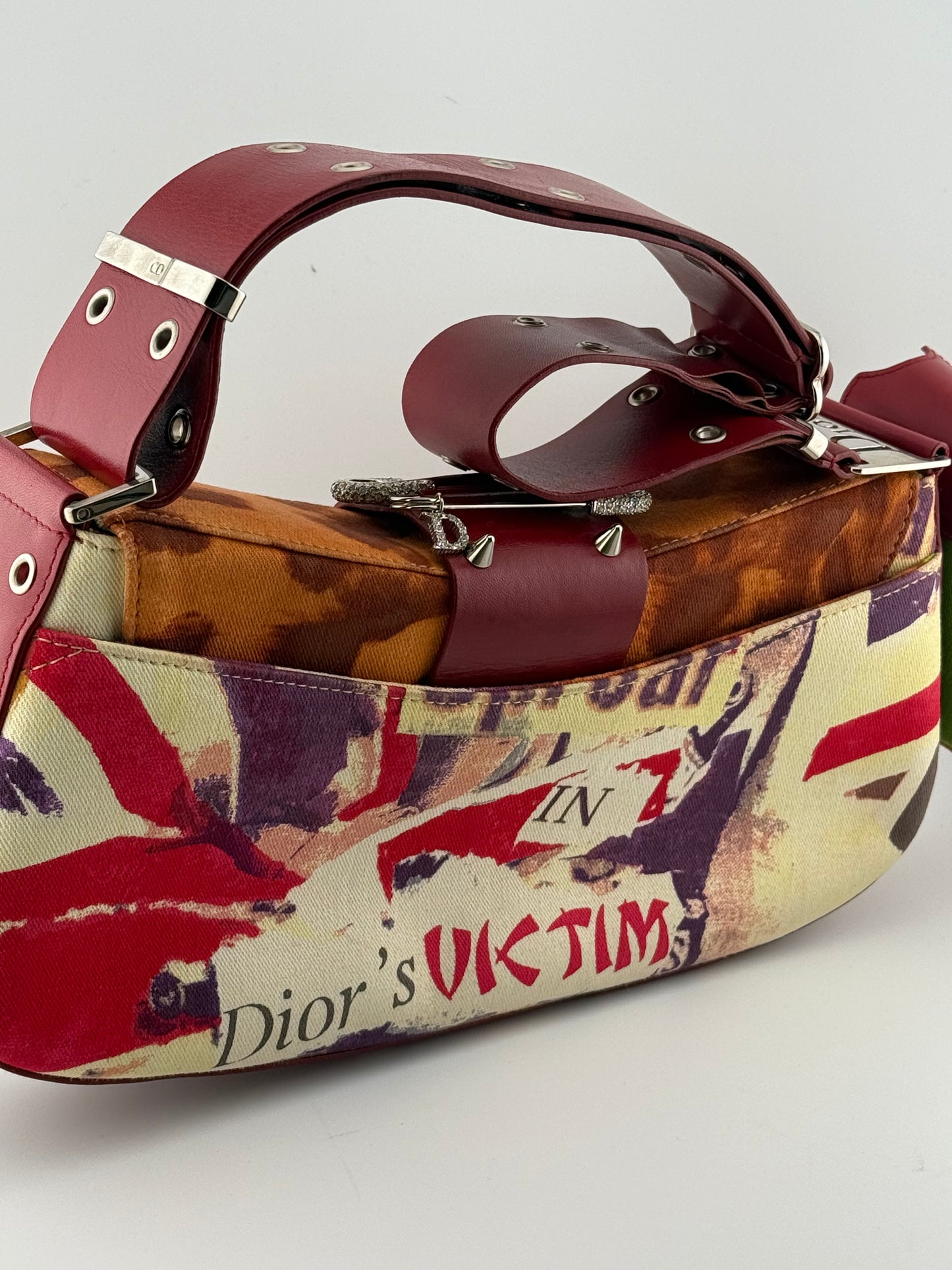 2003 Dior Limited Edition Street Chic Columbus Victim Shoulder Bag - Multi