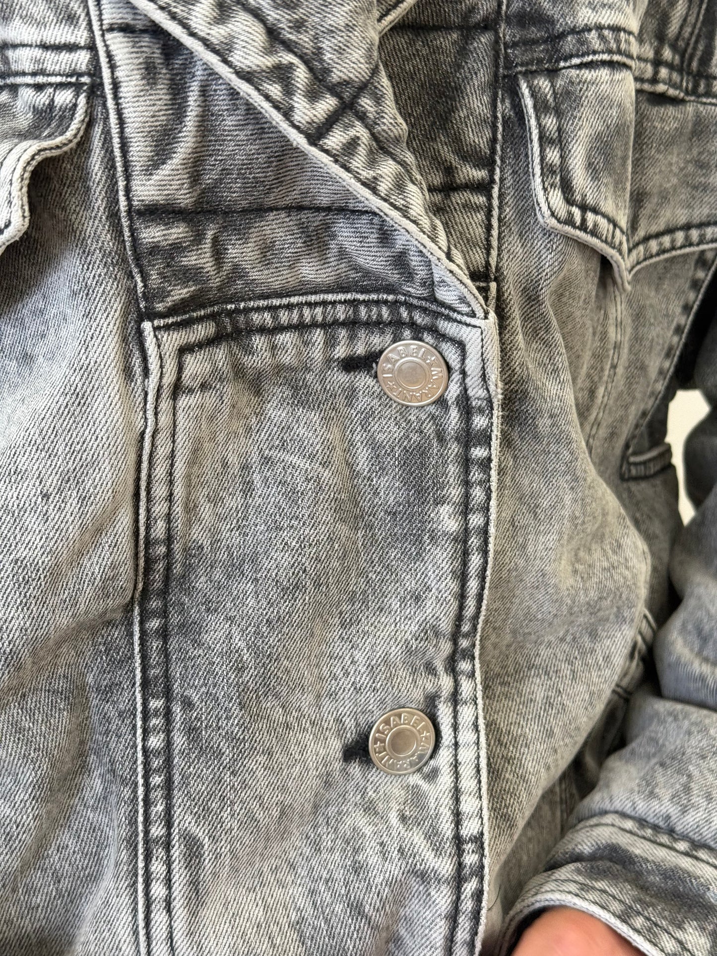 Isabel Marant Étoile Veronica Denim Jacket - Grey (Size 38)