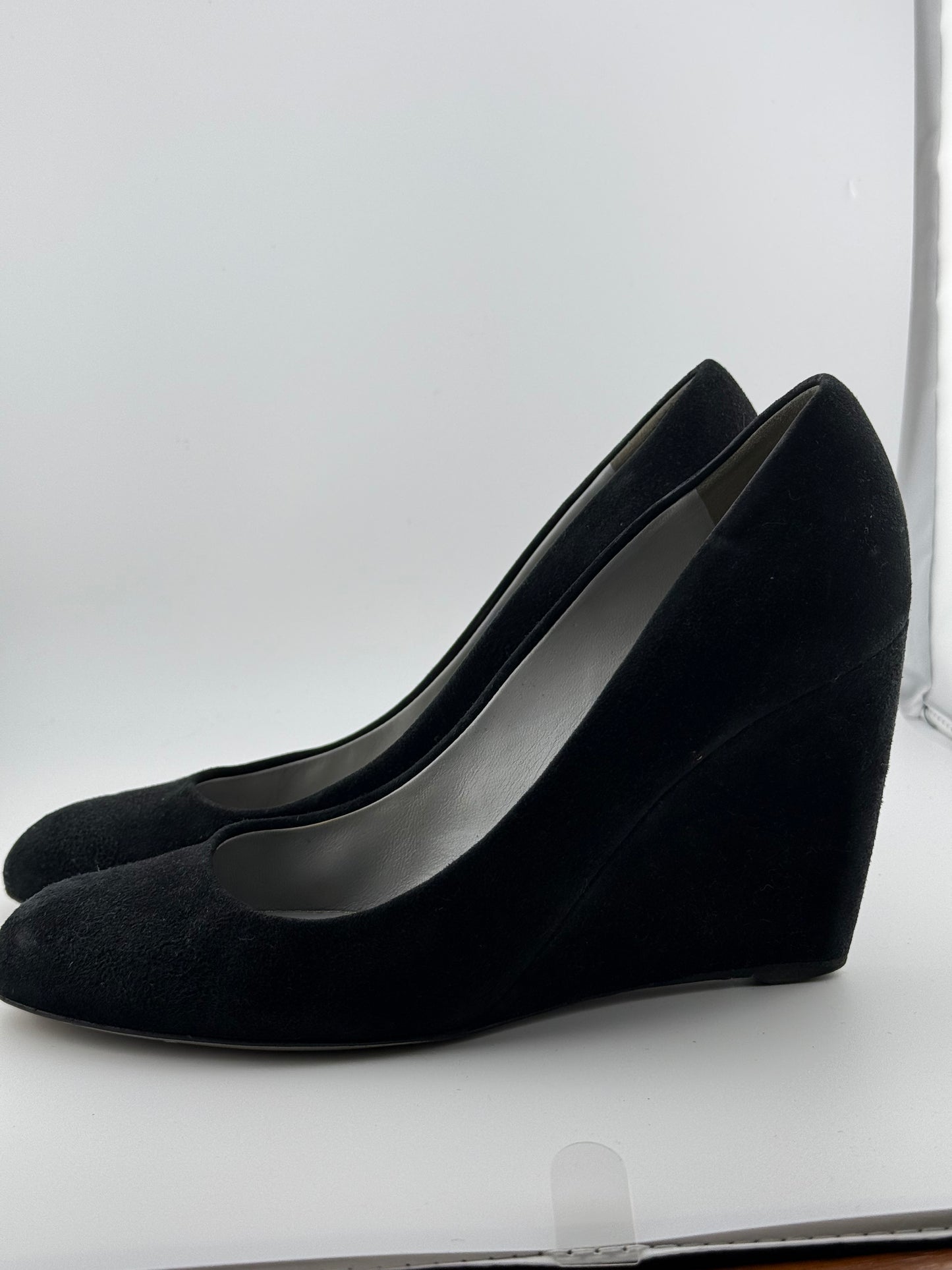 Miu Miu Wedged Court Shoes - Black (Size 39)