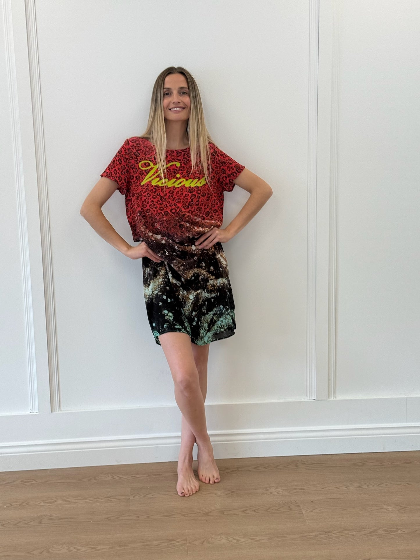 Deetz Multi Leopard Dress - Multi Leopard (S/M)