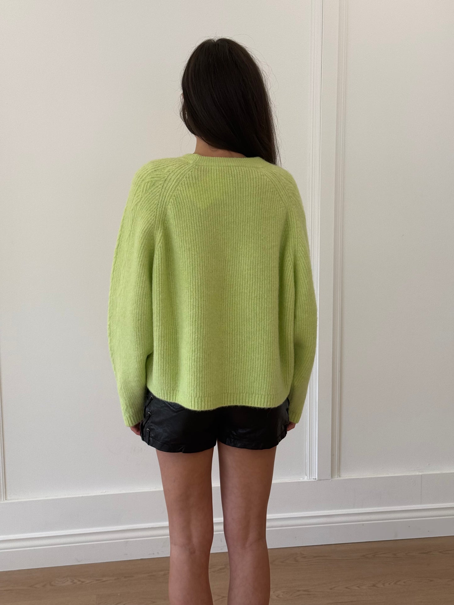 Maison & Montagut Bobby Cashmere Jumper - Neon Green (Medium)