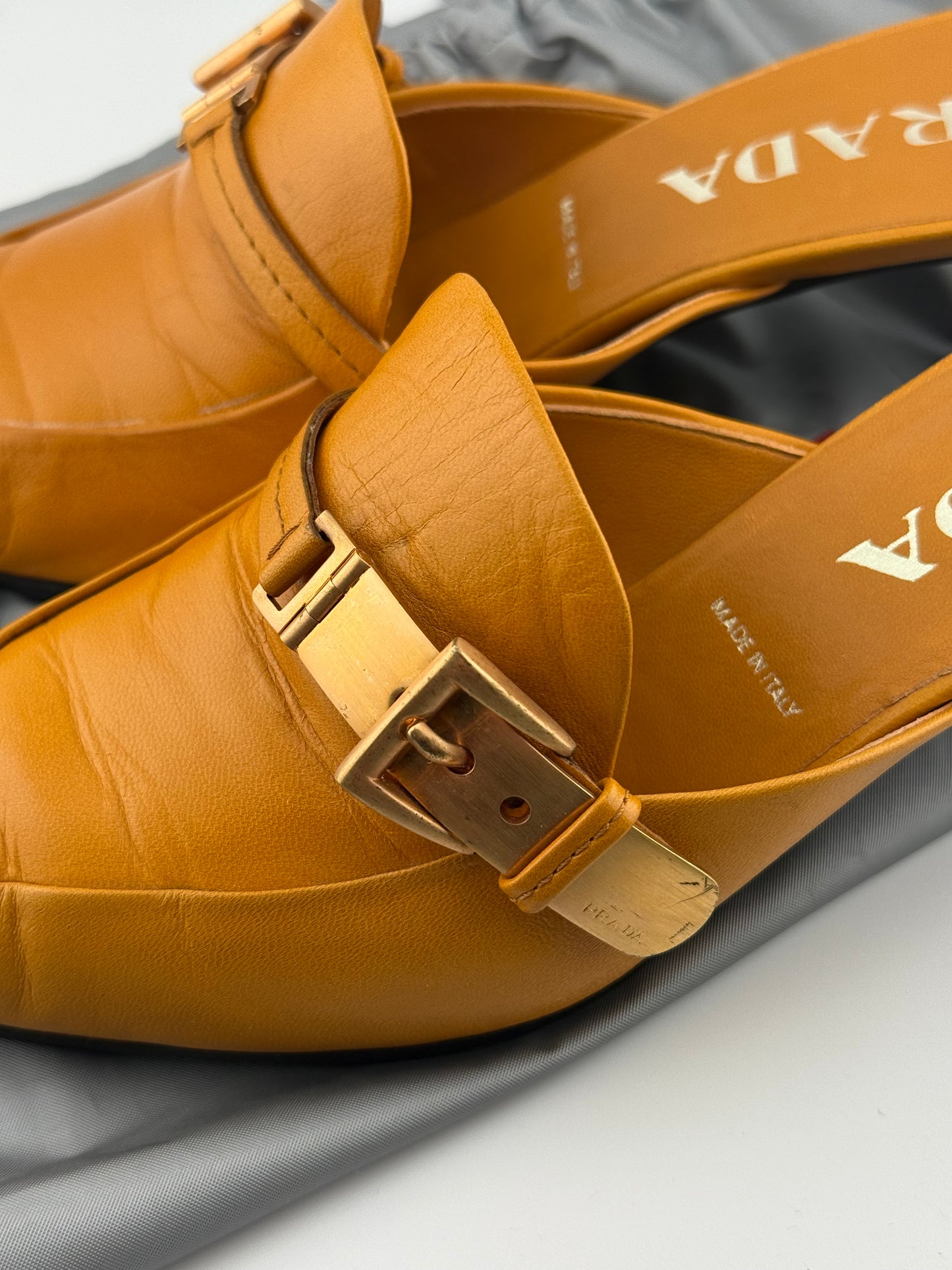 Prada Mules with Kitten Heel (EUR 36)