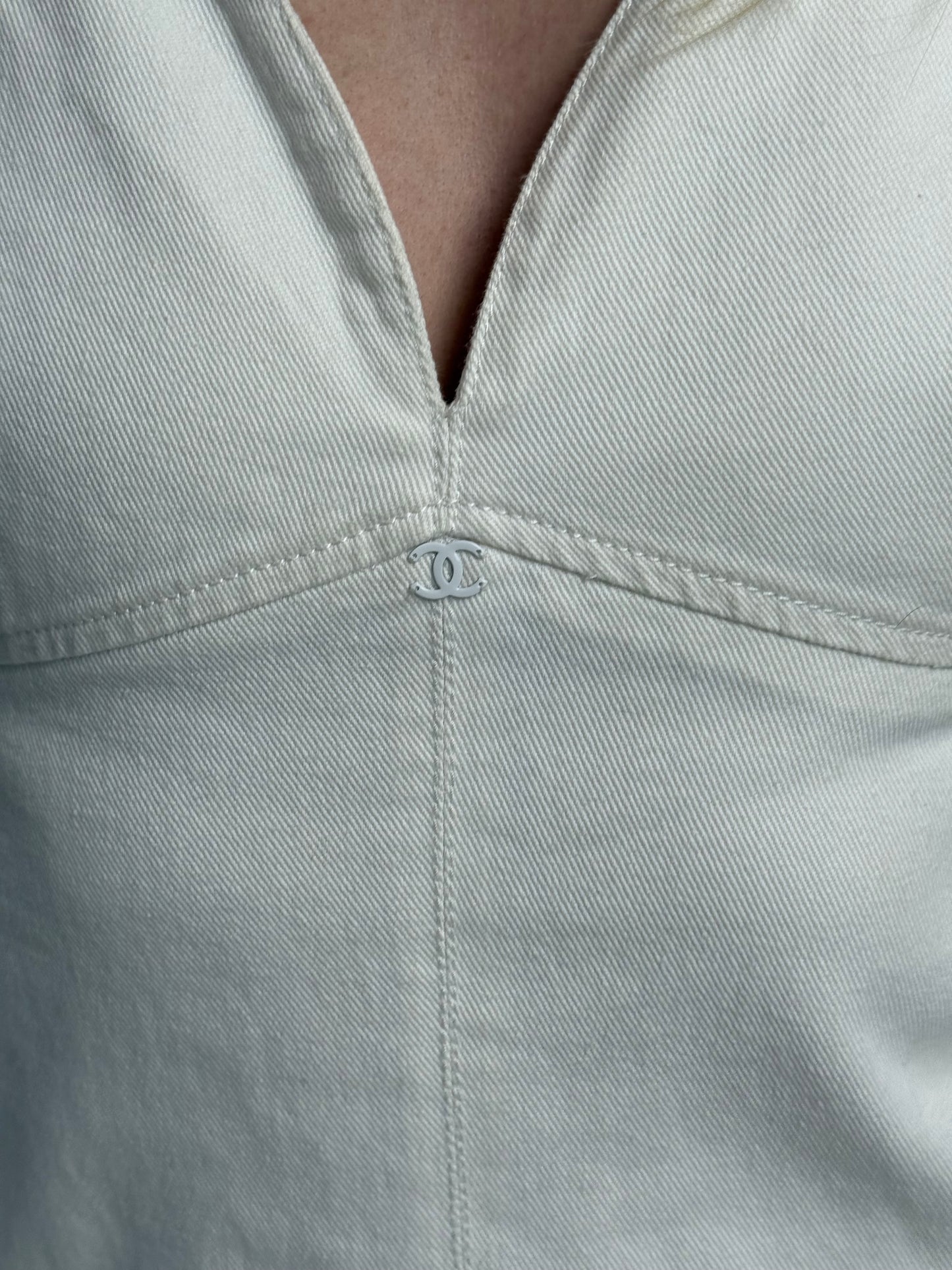 Chanel Denim Tennis Dress - White (FR 36)