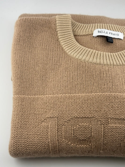 Bella Freud Oversized Beige Jumper - Beige (LG)