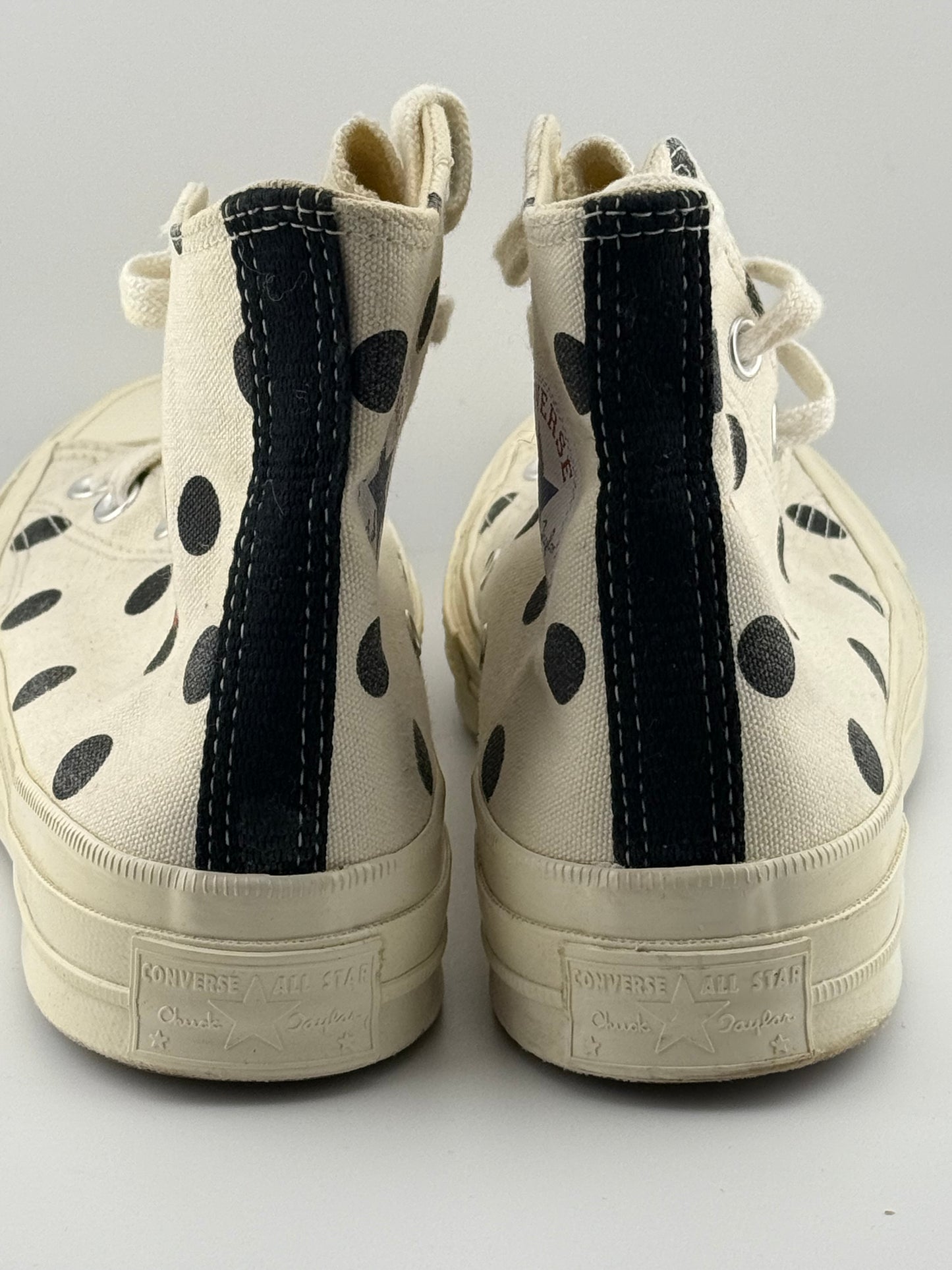 Comme des Garçons X Converse High Top - Polka Dot (UK 6)