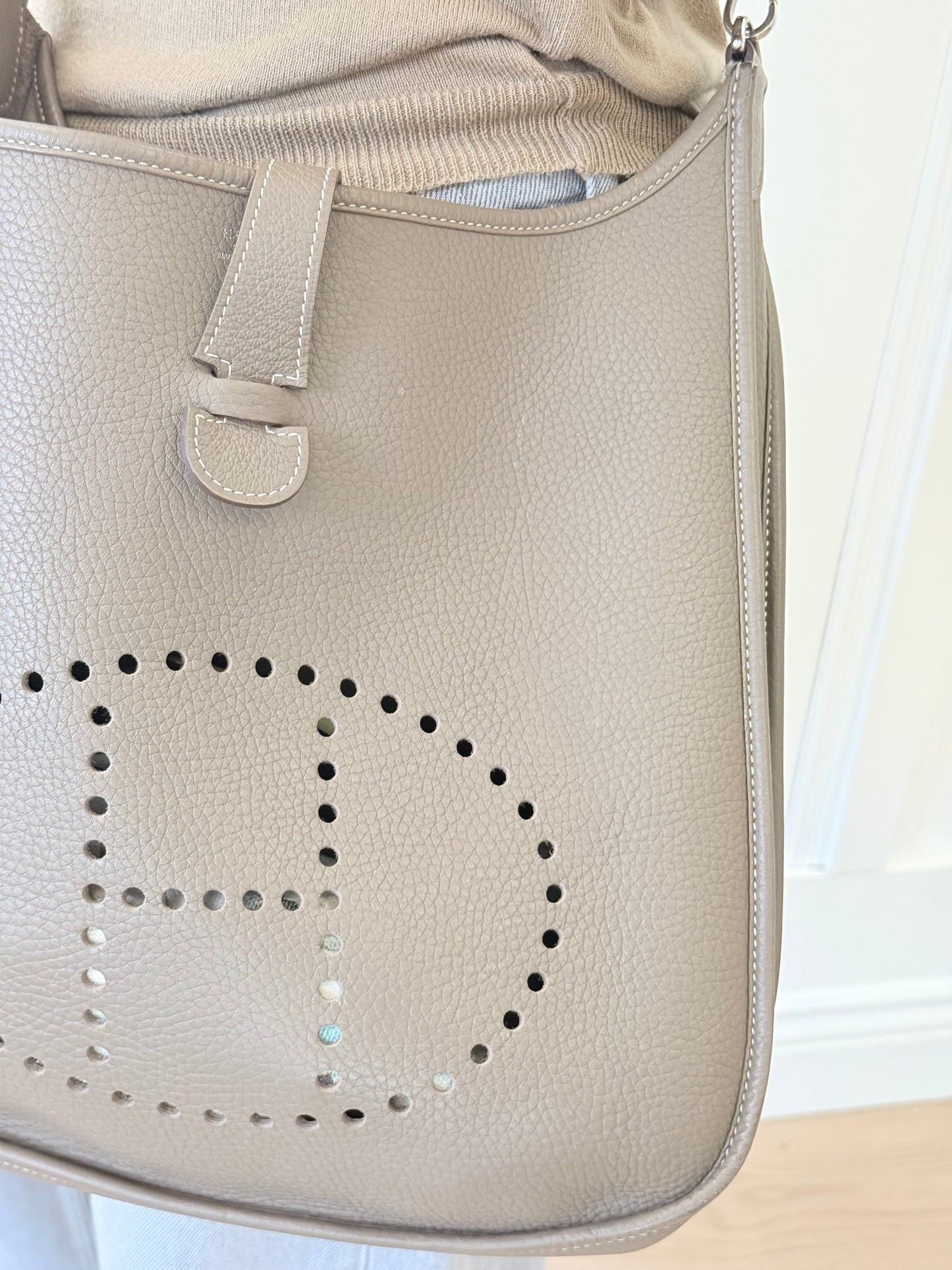 Hermes Over The Shoulder Bag Everlyne - Dark Mushroom Brown (O/S)