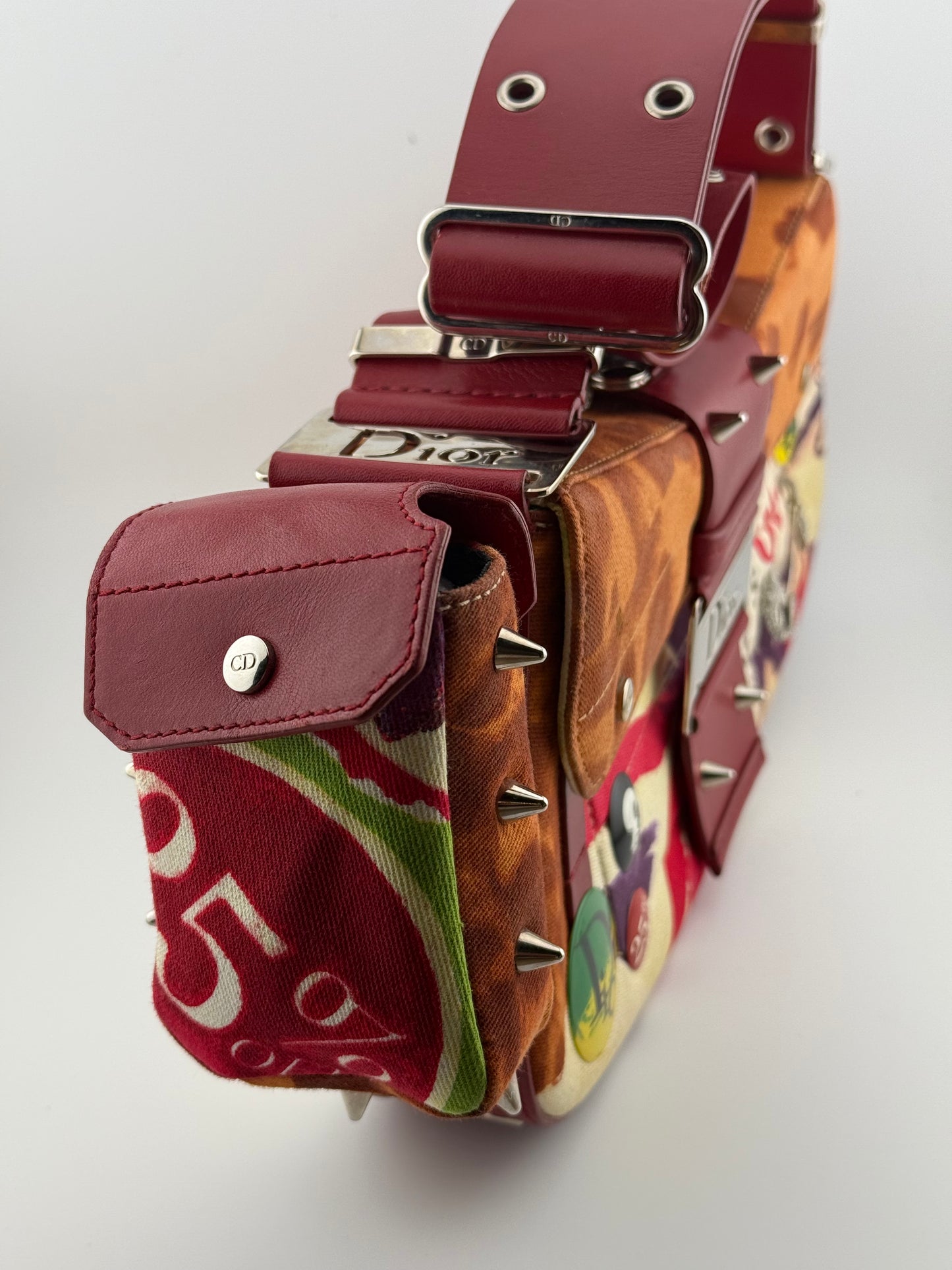 2003 Dior Limited Edition Street Chic Columbus Victim Shoulder Bag - Multi