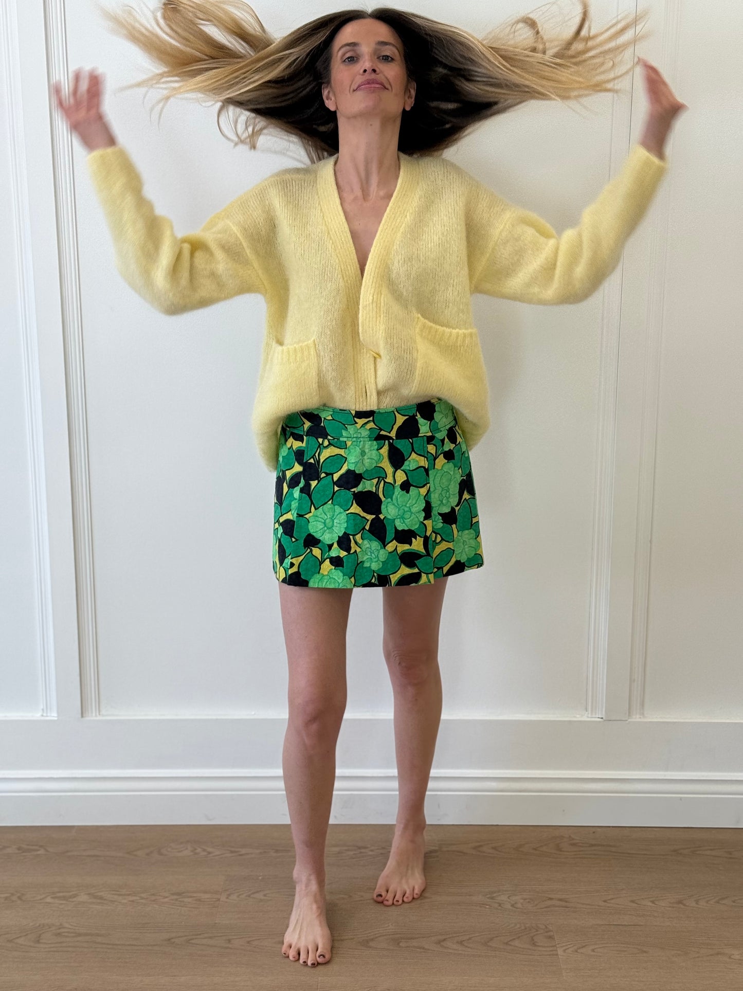 Des Petits Hauts Oversized Cardigan - Yellow (Size 0)