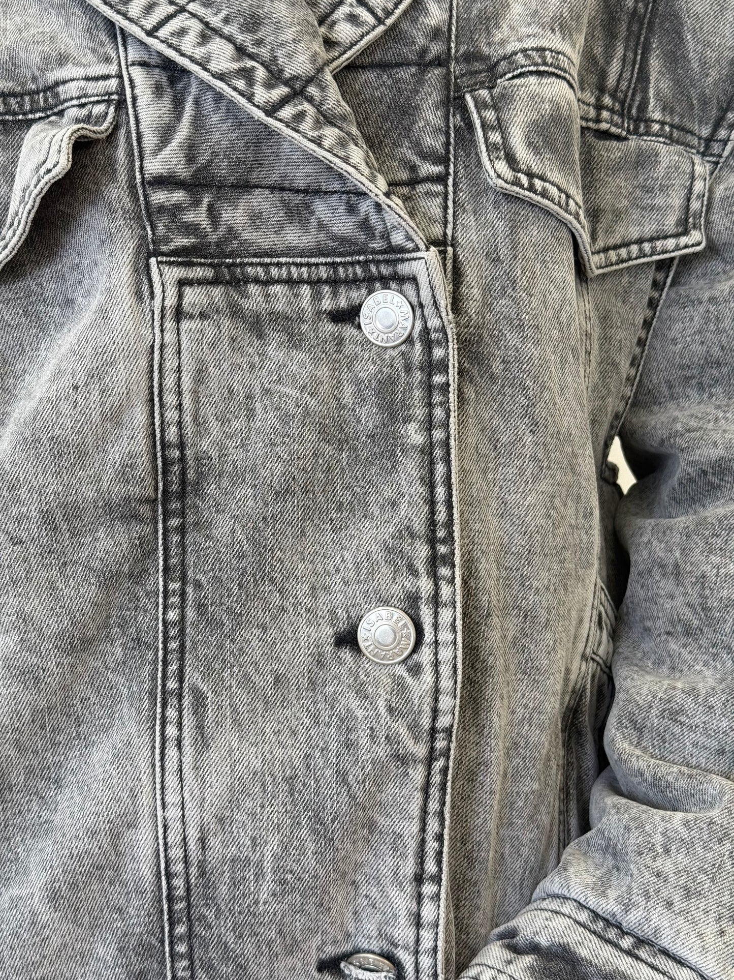Isabel Marant Étoile Veronica Denim Jacket - Grey (Size 38)