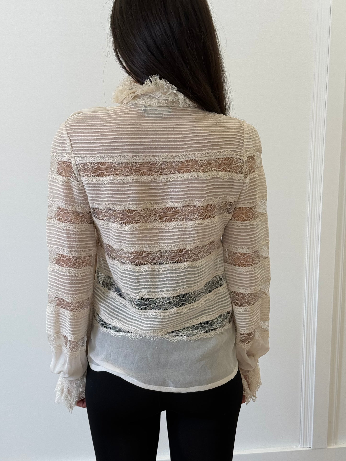 Isabel Marant Lace Blouse - Cream (Size 34)