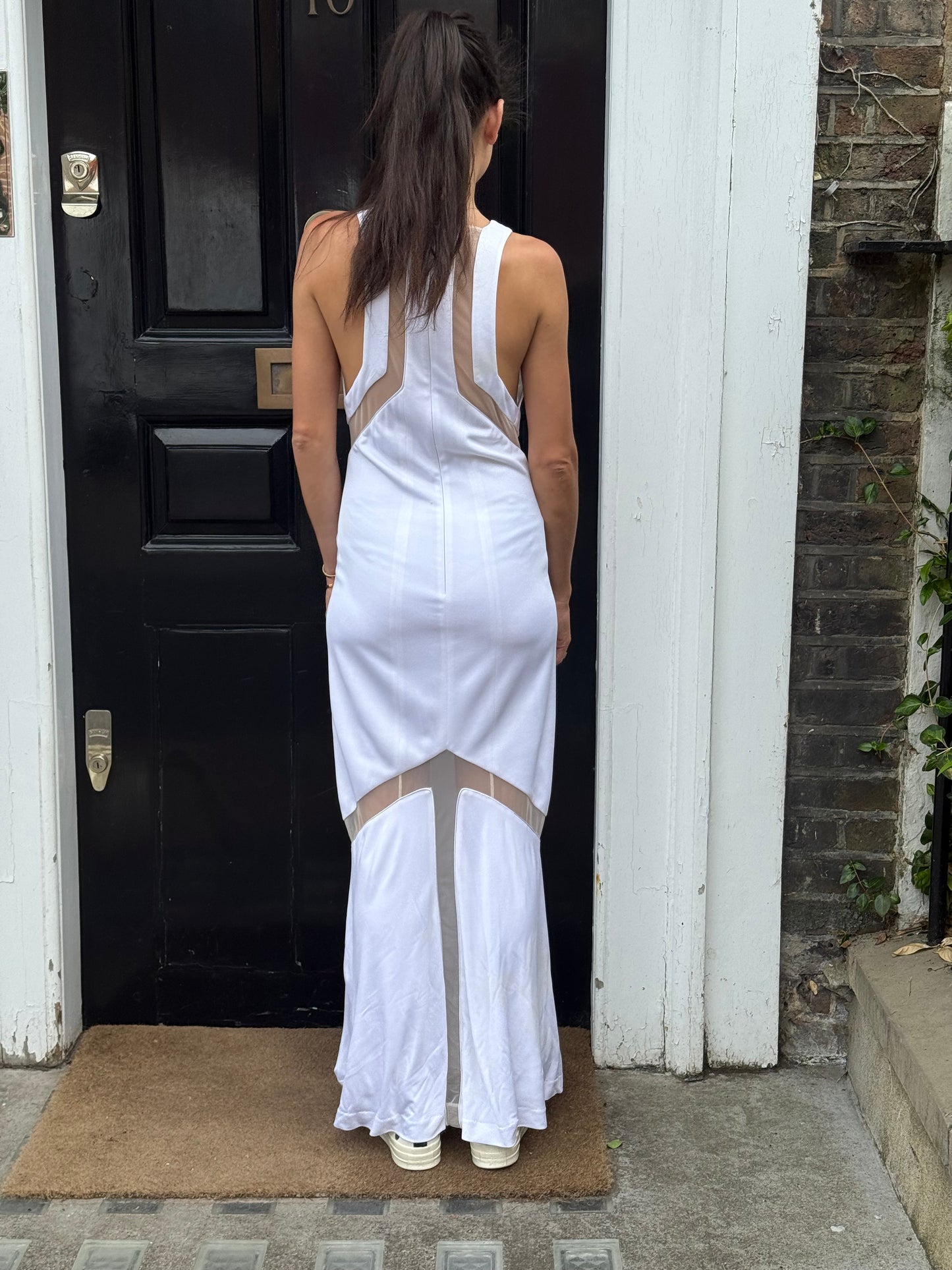 Galvan Gown w Sheer Cut Out & Fish Tail (FR38/UK10/US6)