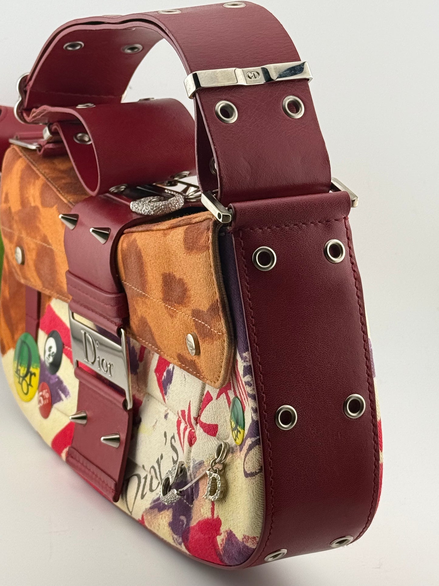 2003 Dior Limited Edition Street Chic Columbus Victim Shoulder Bag - Multi
