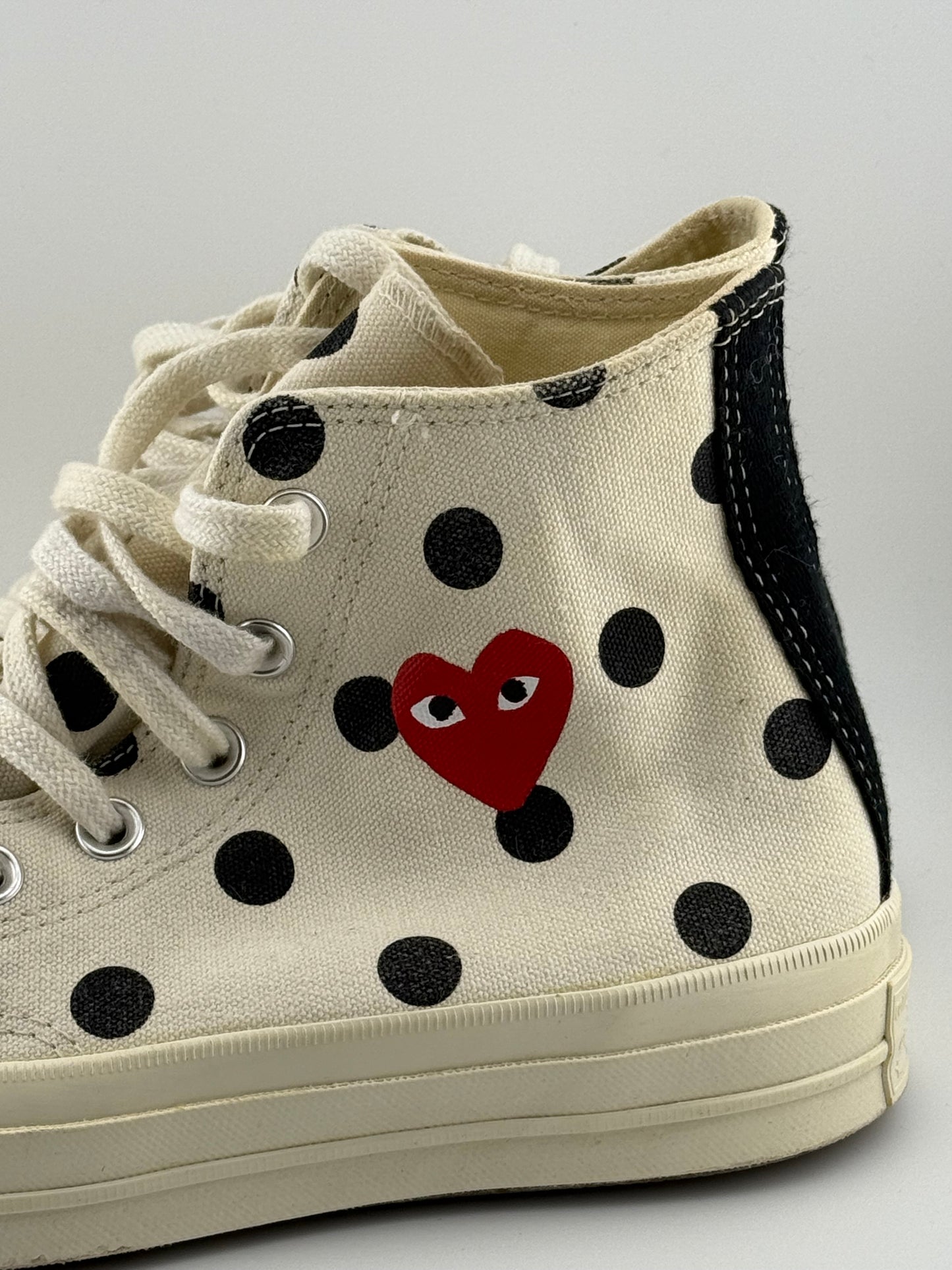 Comme des Garçons X Converse High Top - Polka Dot (UK 6)