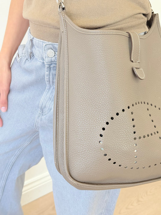 Hermes Over The Shoulder Bag Everlyne - Dark Mushroom Brown (O/S)