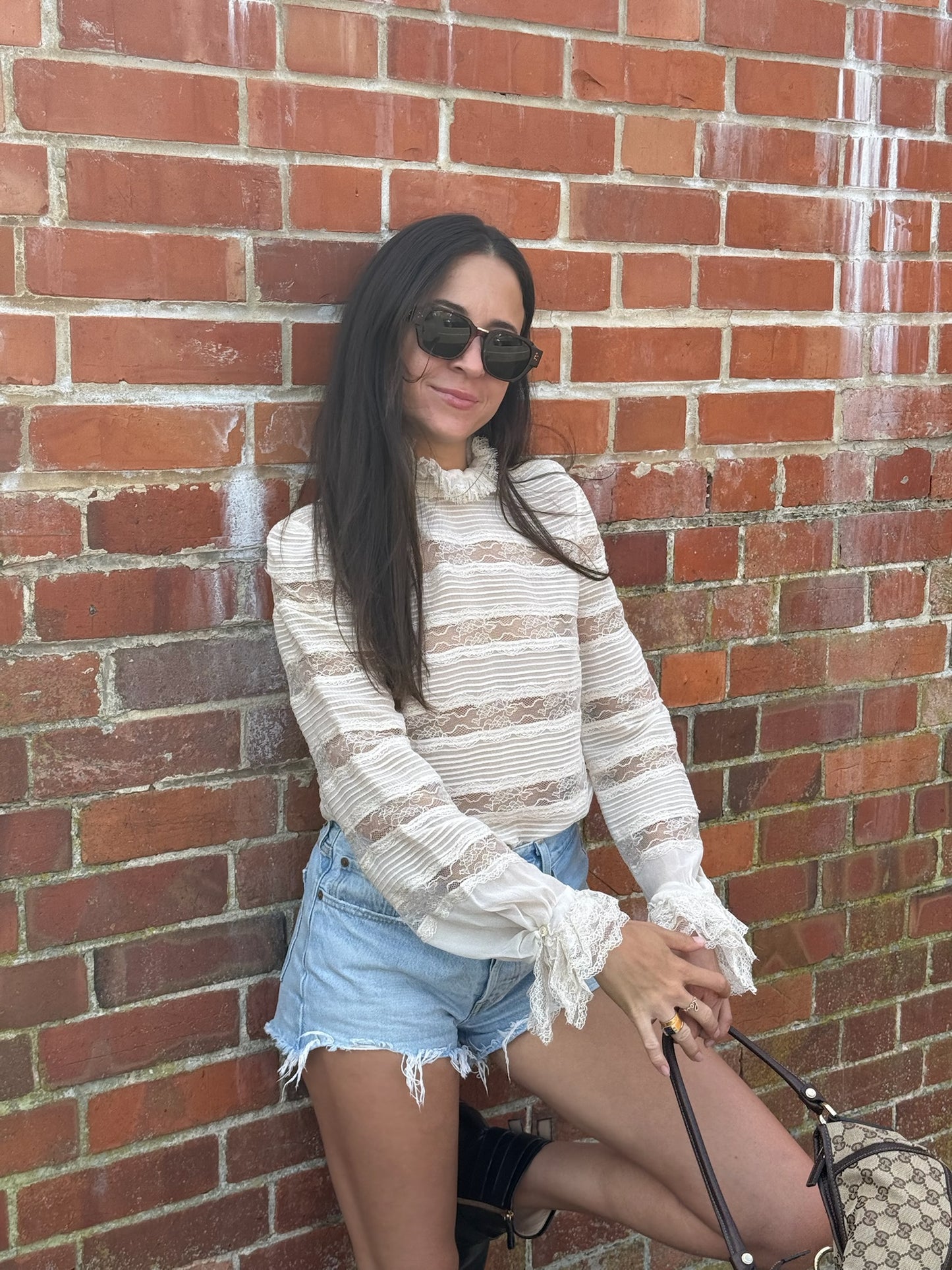 Isabel Marant Lace Blouse - Cream (Size 34)