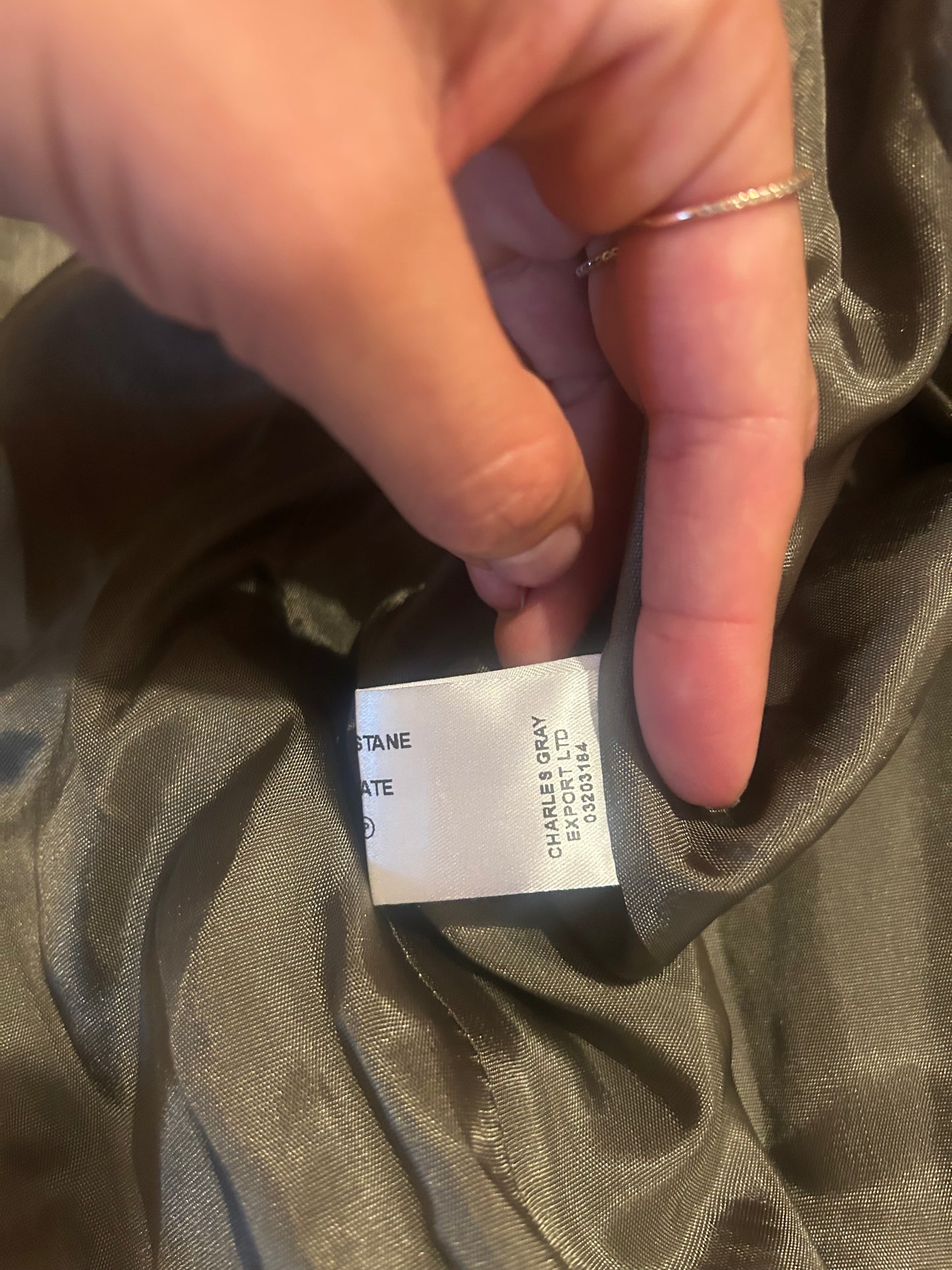 Helene Berman Khaki Green Trench Coat – Size XS