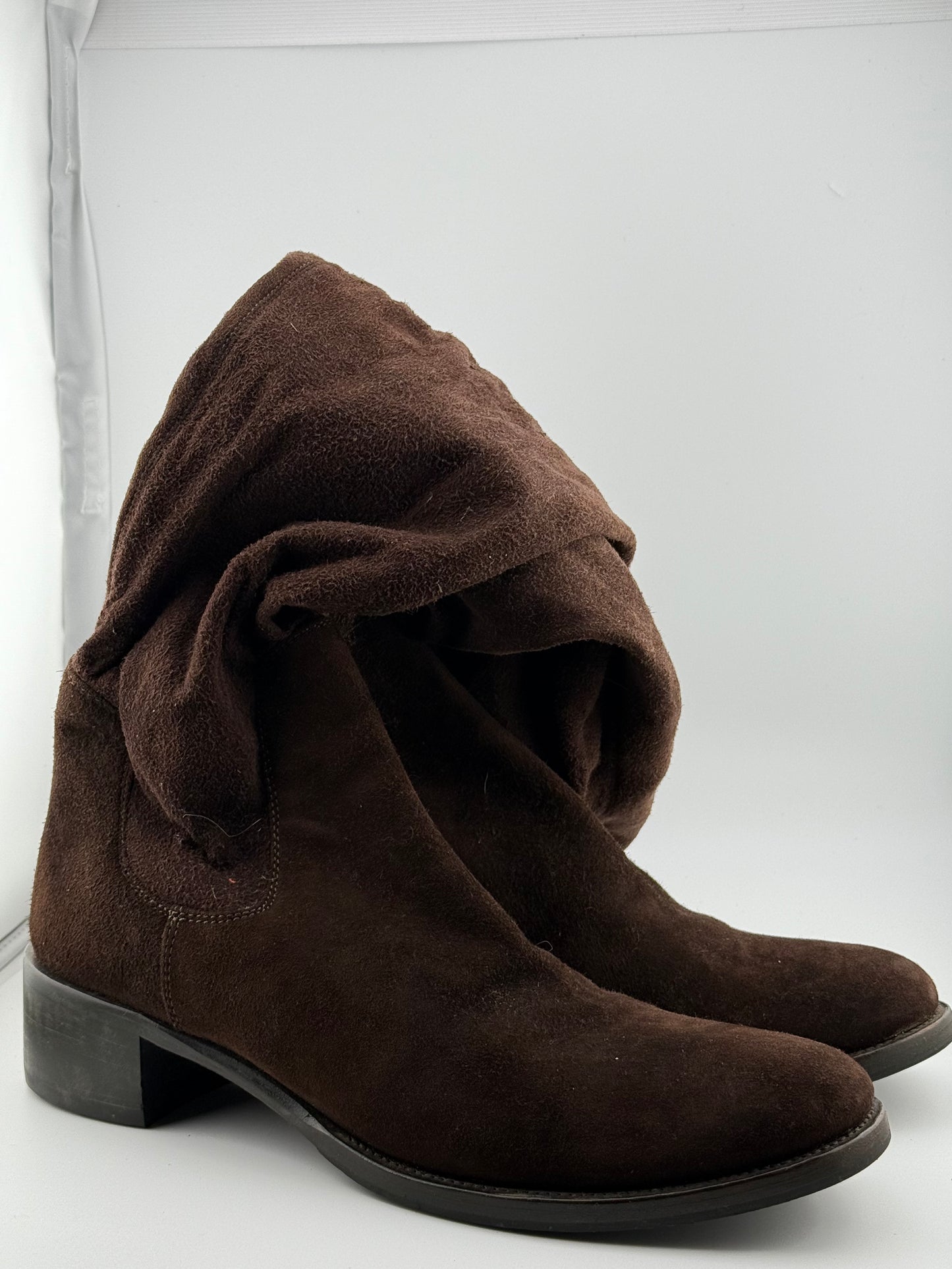 Prada Knee High Flat Soled Boots (EUR 38.5)