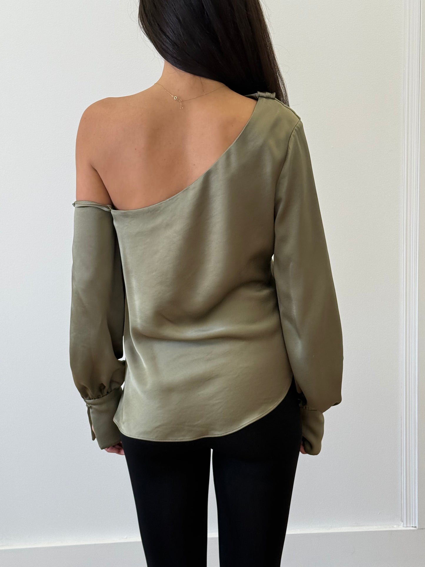 Jonathan Simkhai Alice Blouse - Green (Size XS)