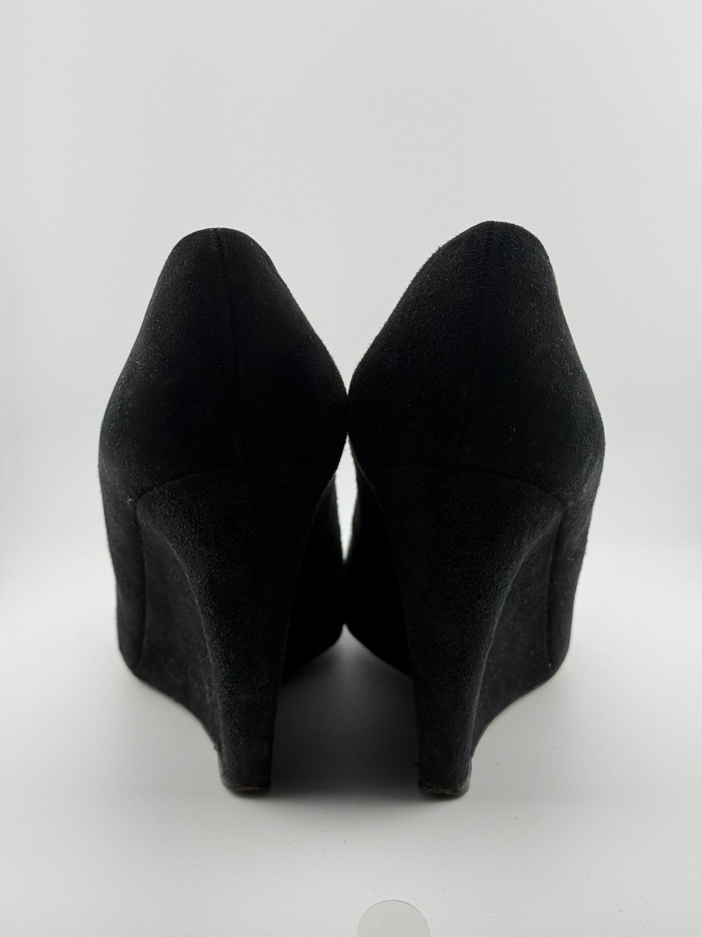 Miu Miu Wedged Court Shoes - Black (Size 39)