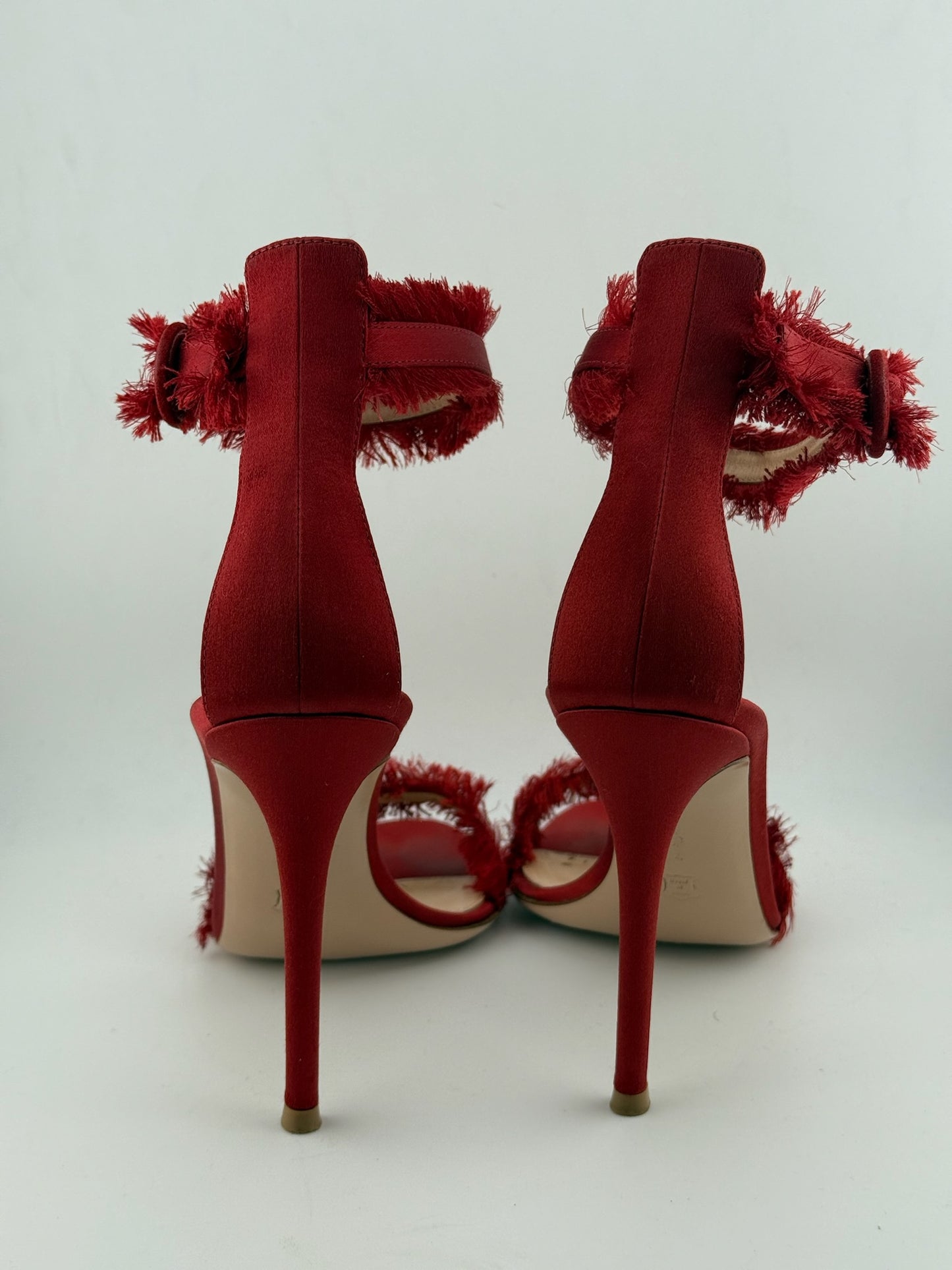 Gianvito Rossi Red Lola Sandals - Red (Size 38)