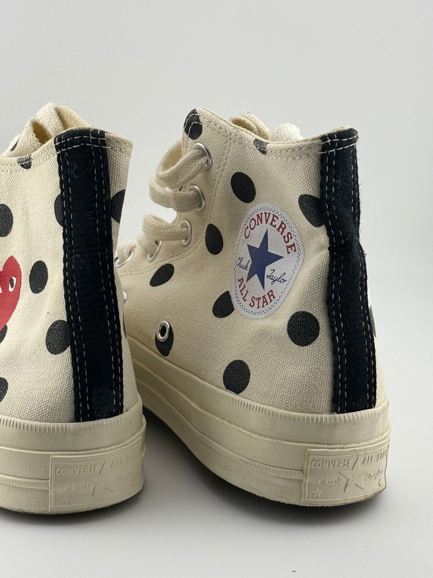 Comme des Garçons X Converse High Top - Polka Dot (UK 6)