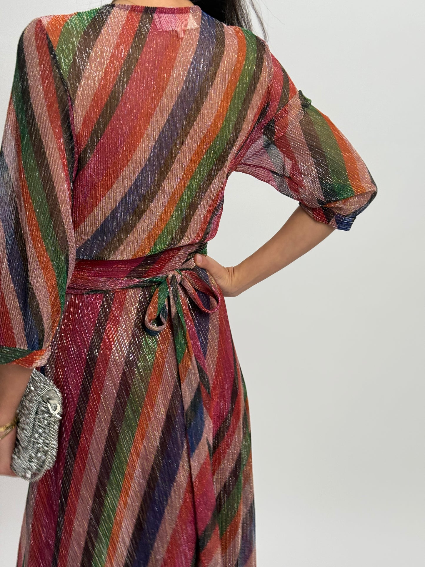 Ba&sh Wrap Around Maxi with Ruffle Trim & Lined Skirt - Multi (Size 1)