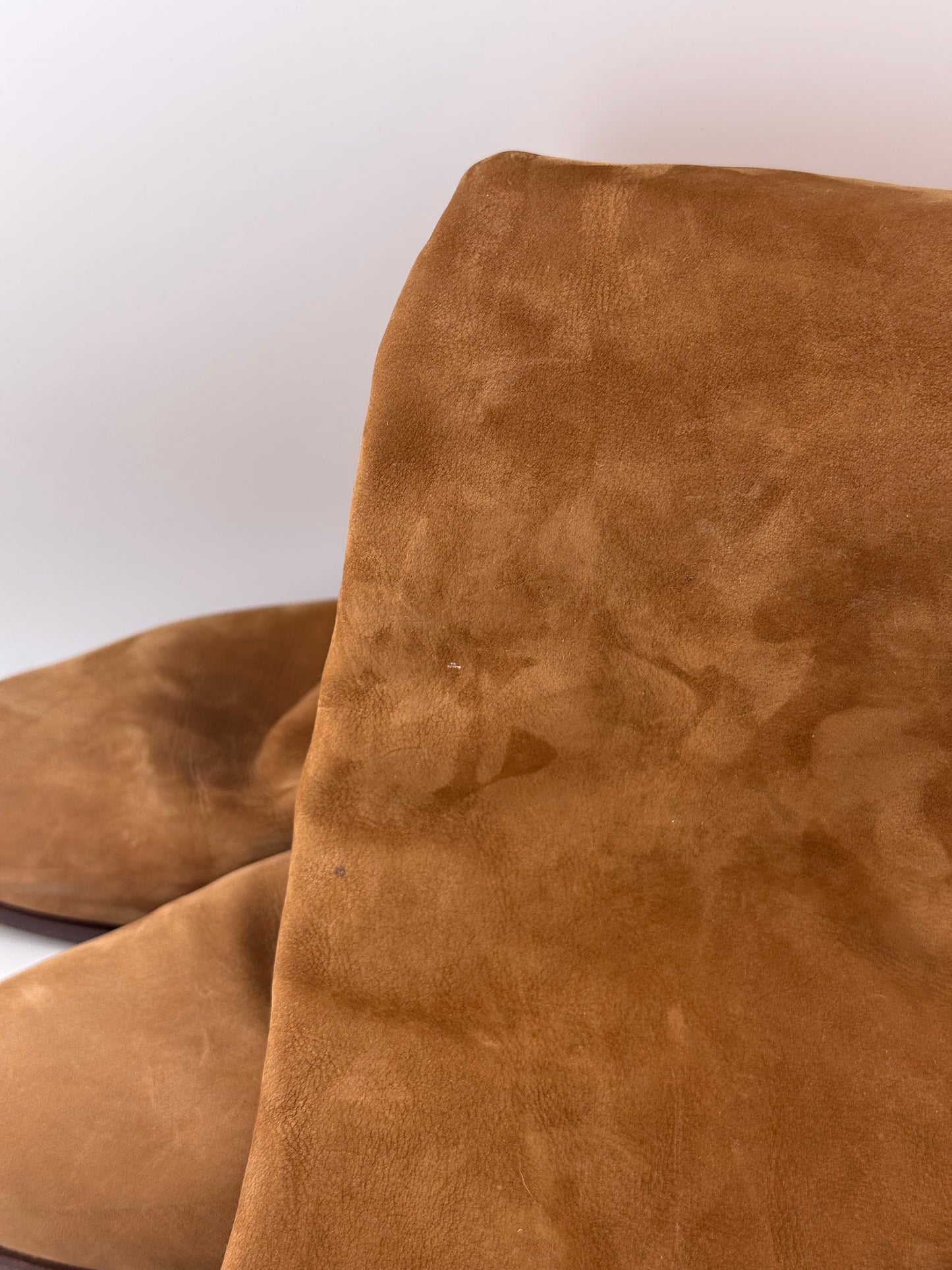 Sergio Rossi Knee High Flat Boots - Brown (Size 38)