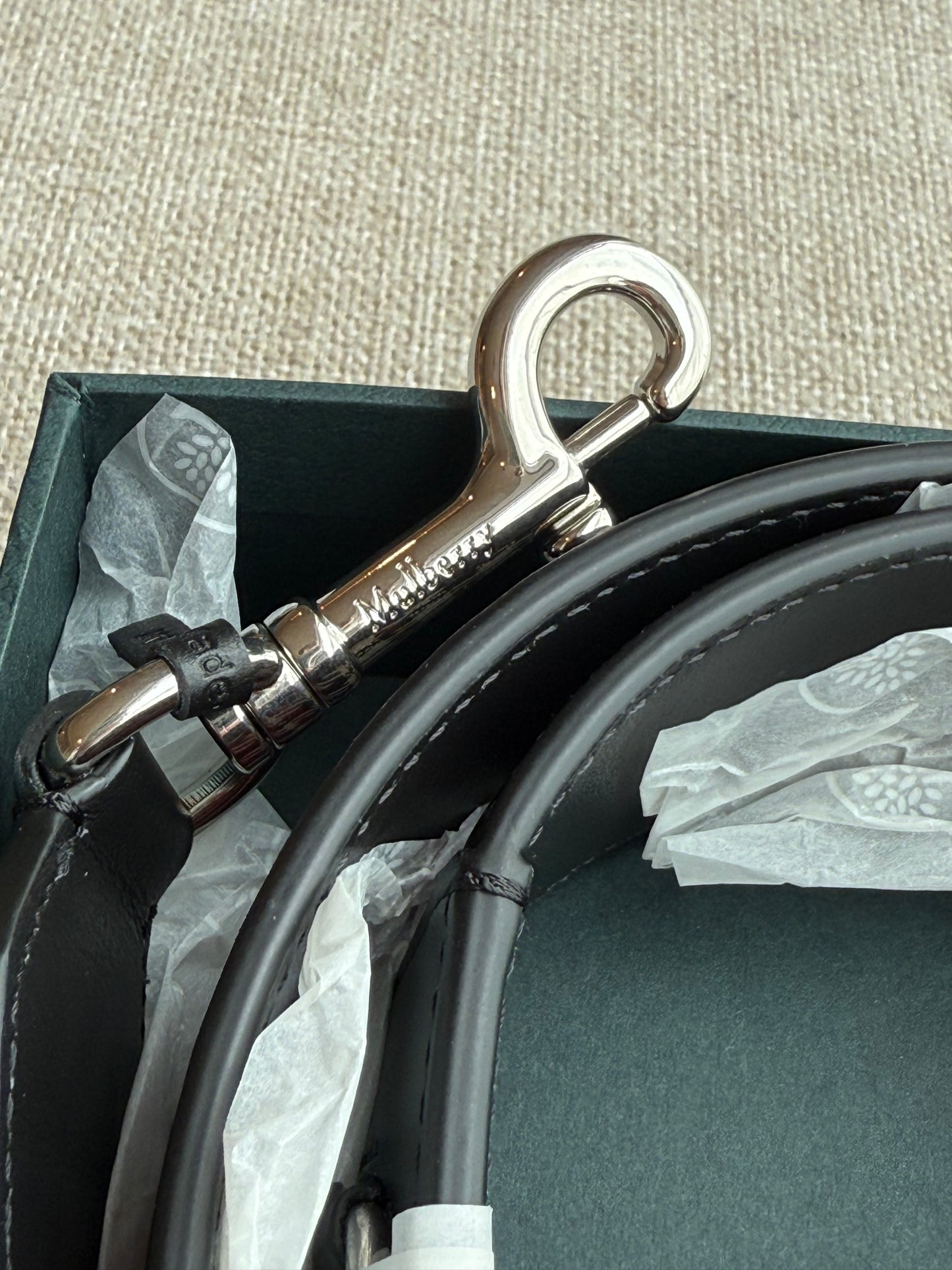 Mulberry Tartan & Leather Waist Belt – 40 Inches – Unisex