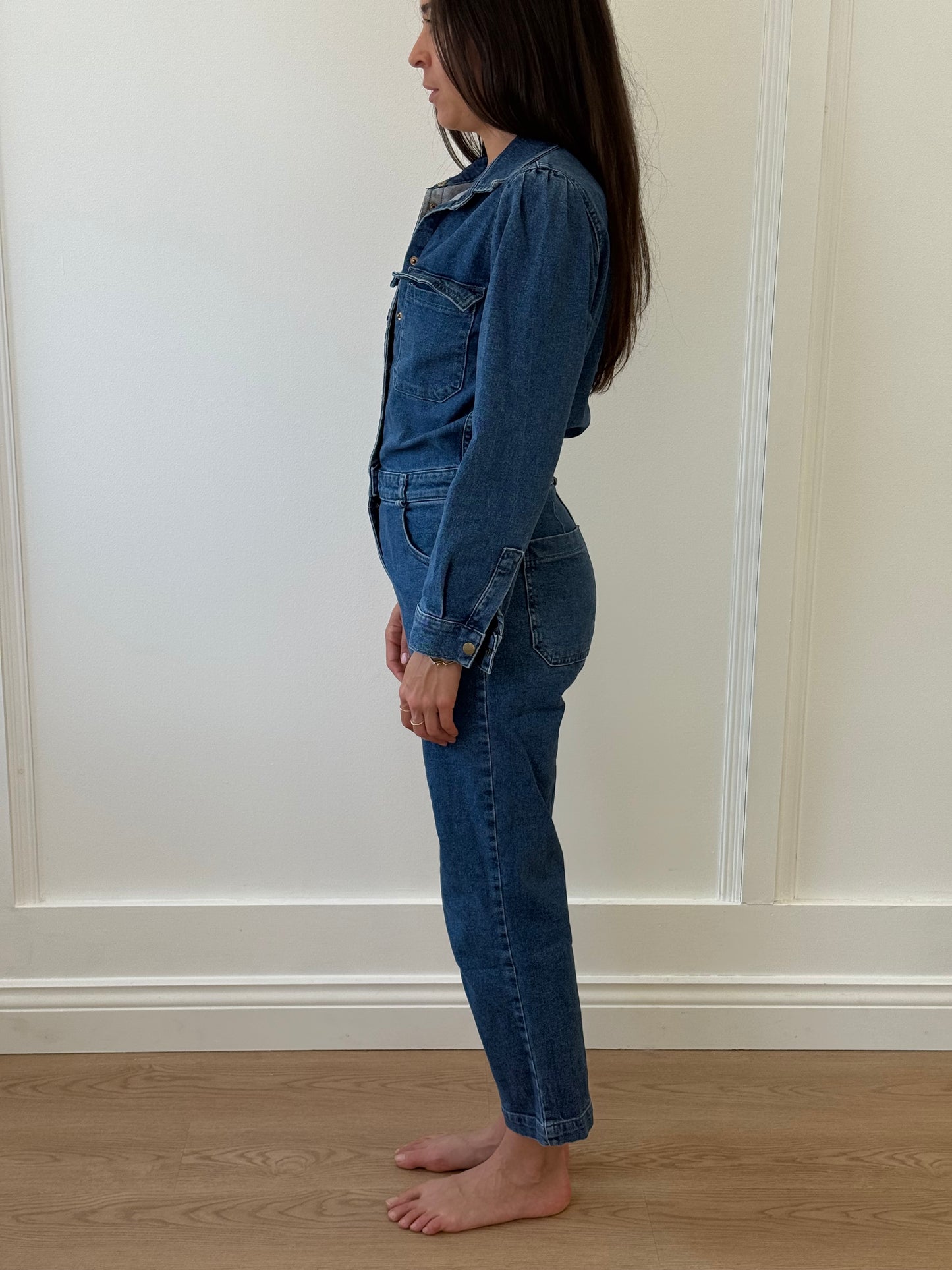 DL 1961 Denim Jumpsuit (S)