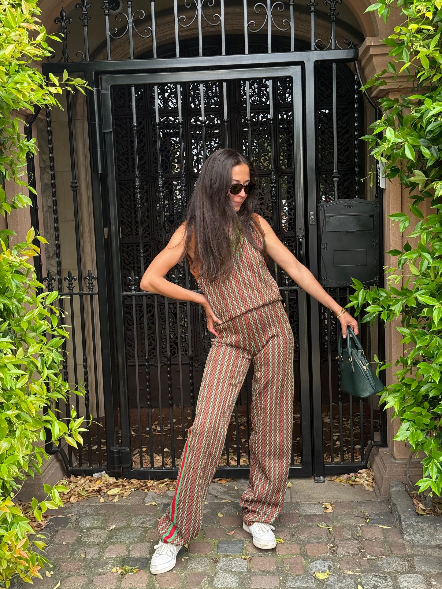 Wales Bonner Volta Jazz Checked Trousers