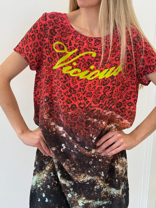 Deetz Multi Leopard Dress - Multi Leopard (S/M)