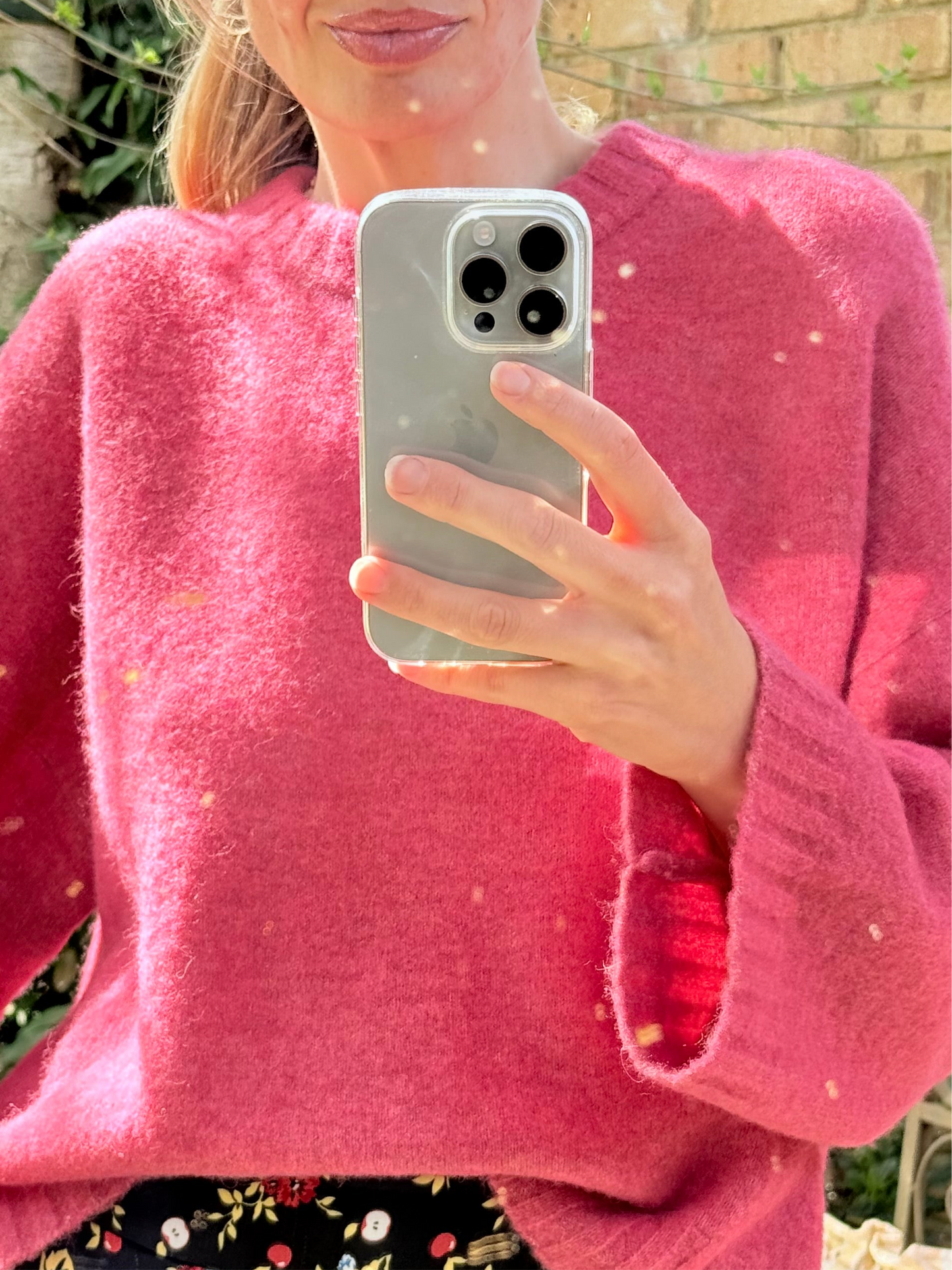 Maison & Montagut Brune Cashmere Jumper - Pink (Medium)