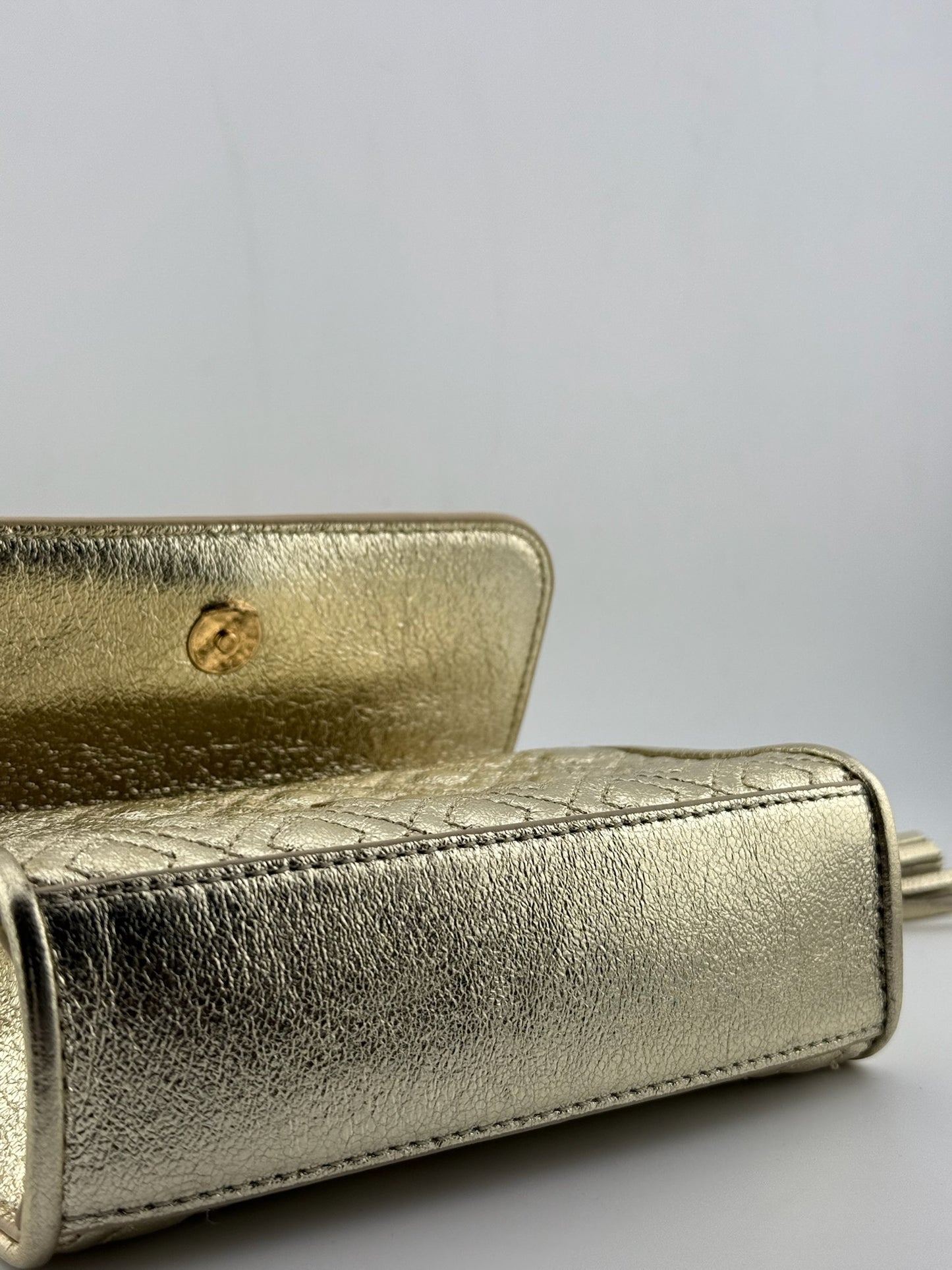 Tory Burch Fleming Cross Body Mini Bag - Gold