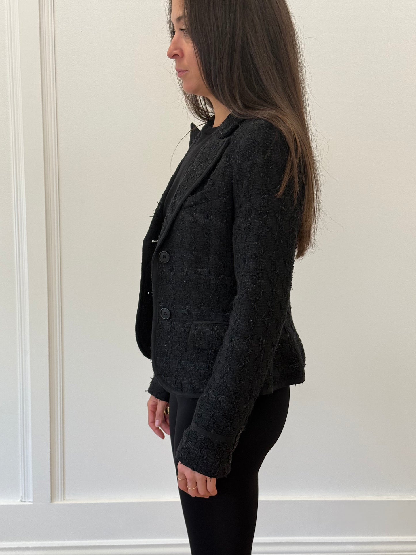 Jigsaw Black Blazer - Black (Size 8)