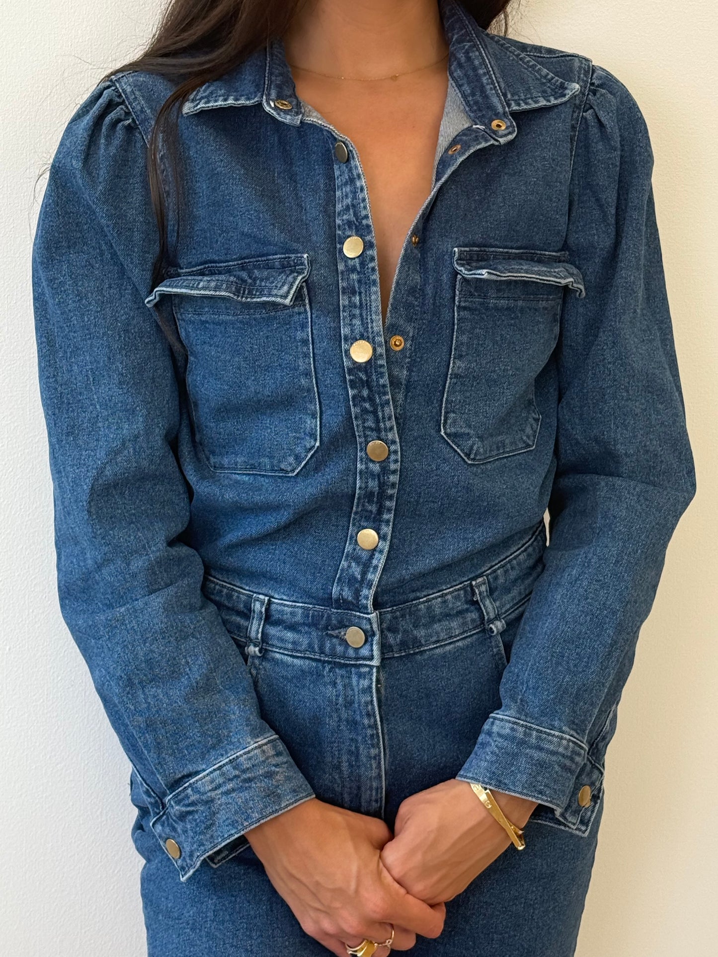 DL 1961 Denim Jumpsuit (S)
