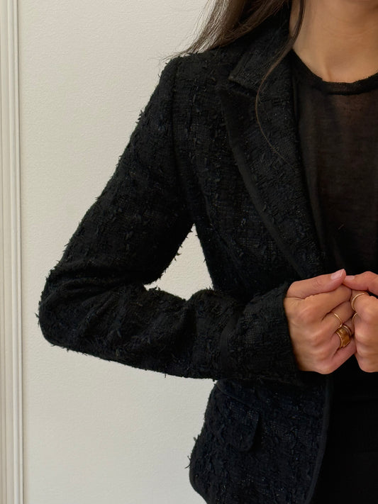 Jigsaw Black Blazer - Black (Size 8)