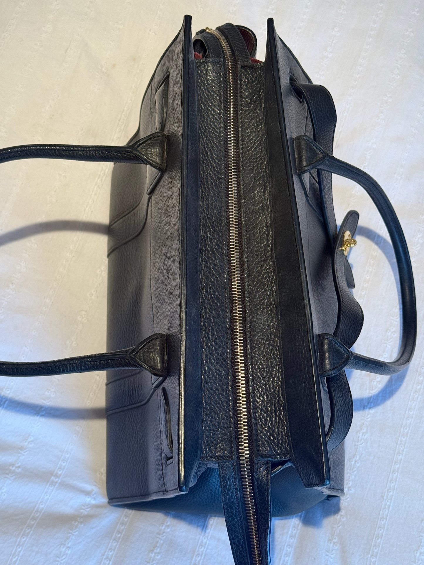 Mulberry Bayswater Zip Bag – Black Leather