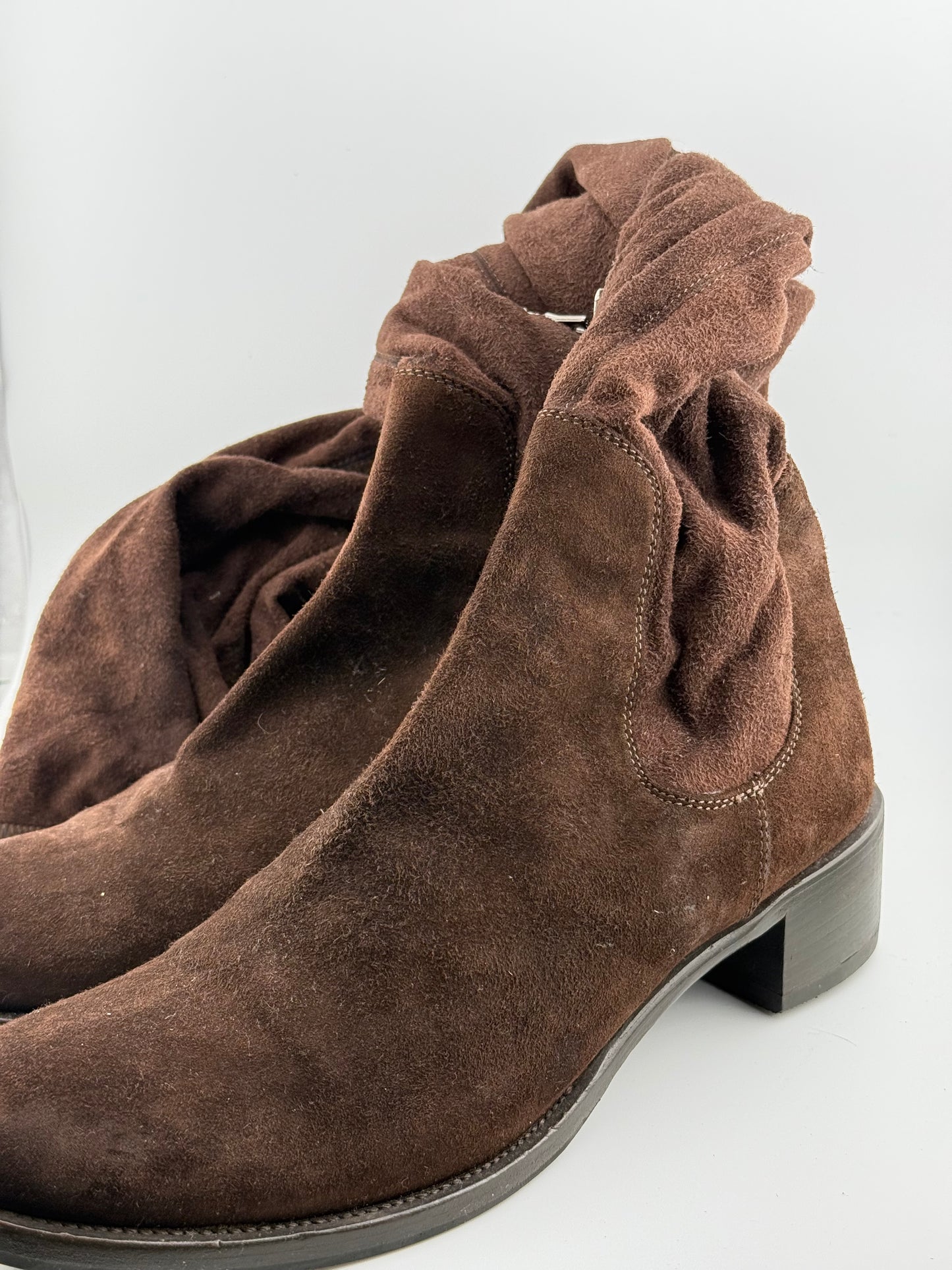 Prada Knee High Flat Soled Boots (EUR 38.5)