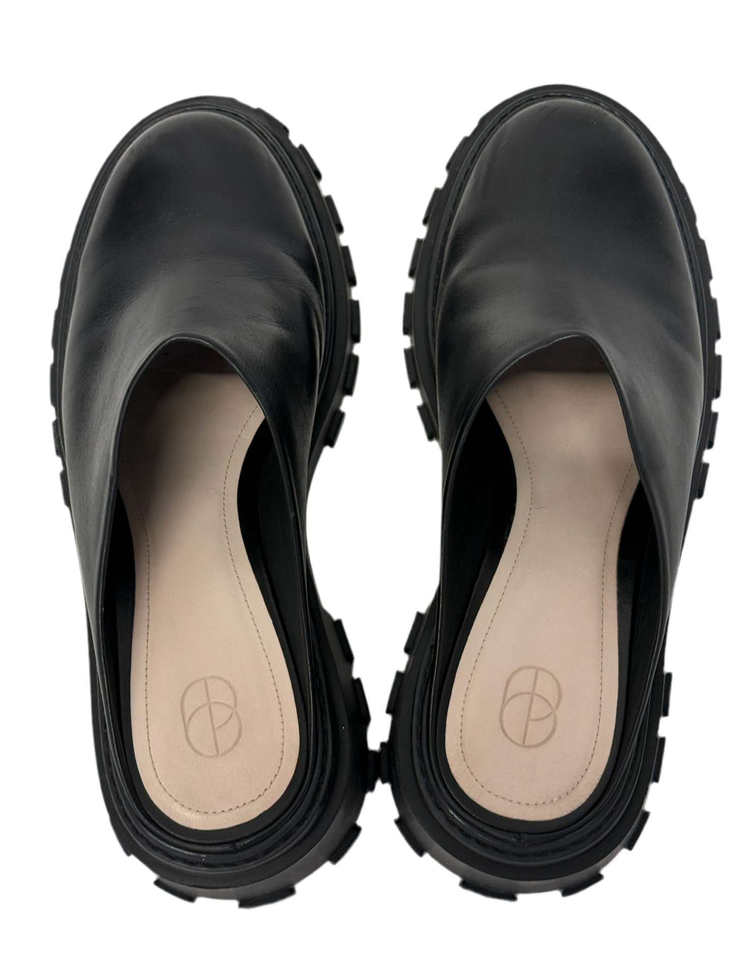 Porte & Paire Chunky Lug Sole Mule - Black (39.5)