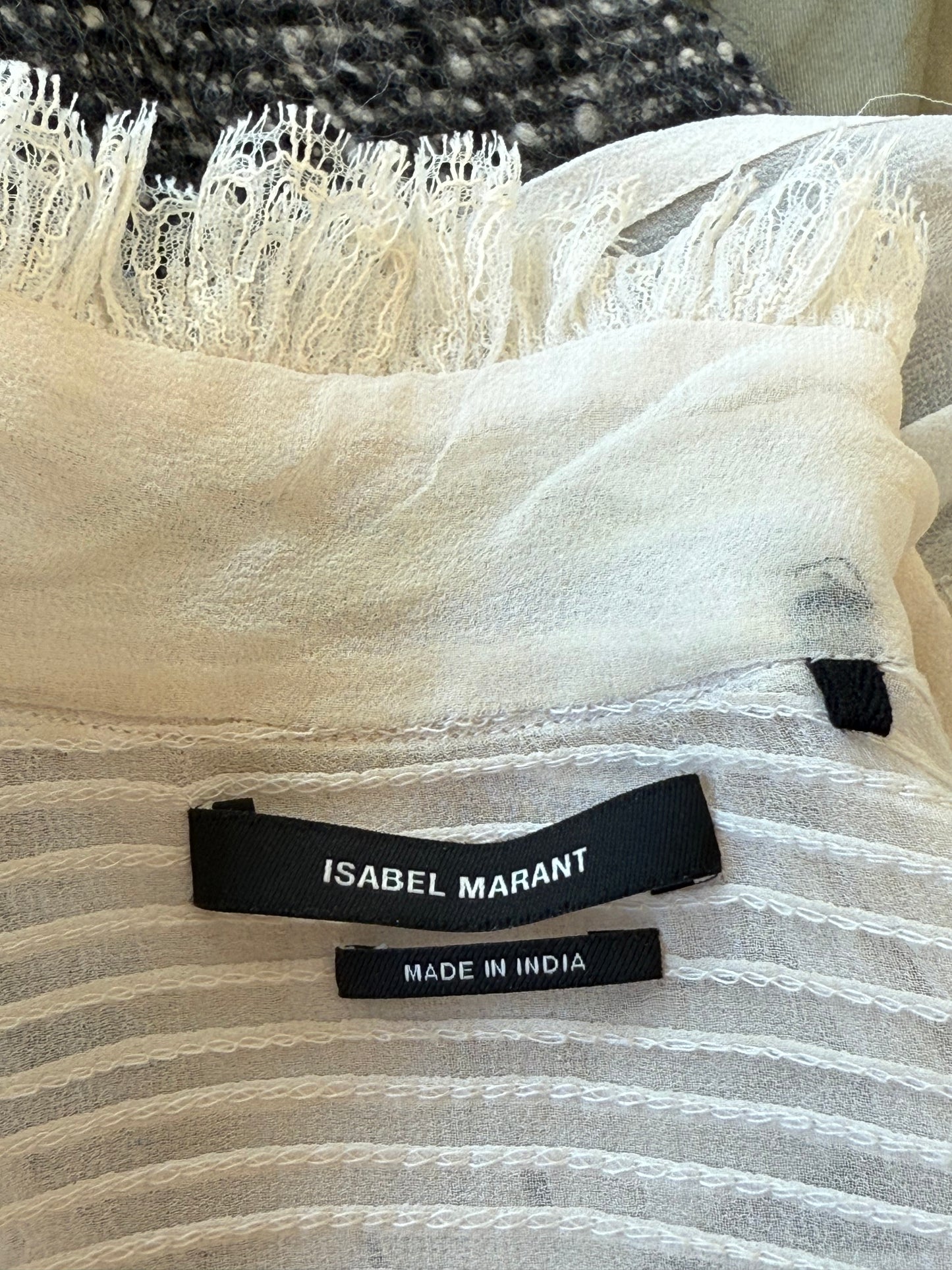 Isabel Marant Lace Blouse - Cream (Size 34)