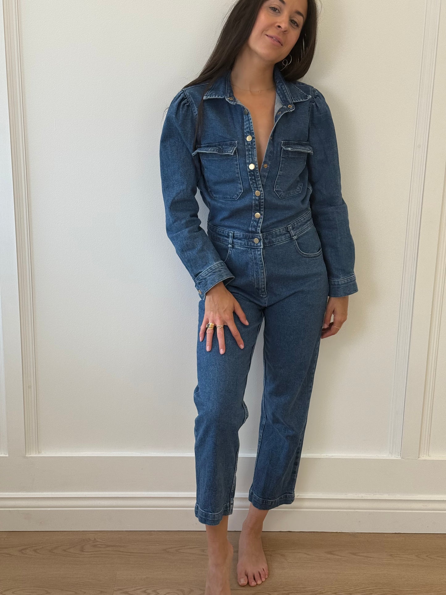 DL 1961 Denim Jumpsuit (S)