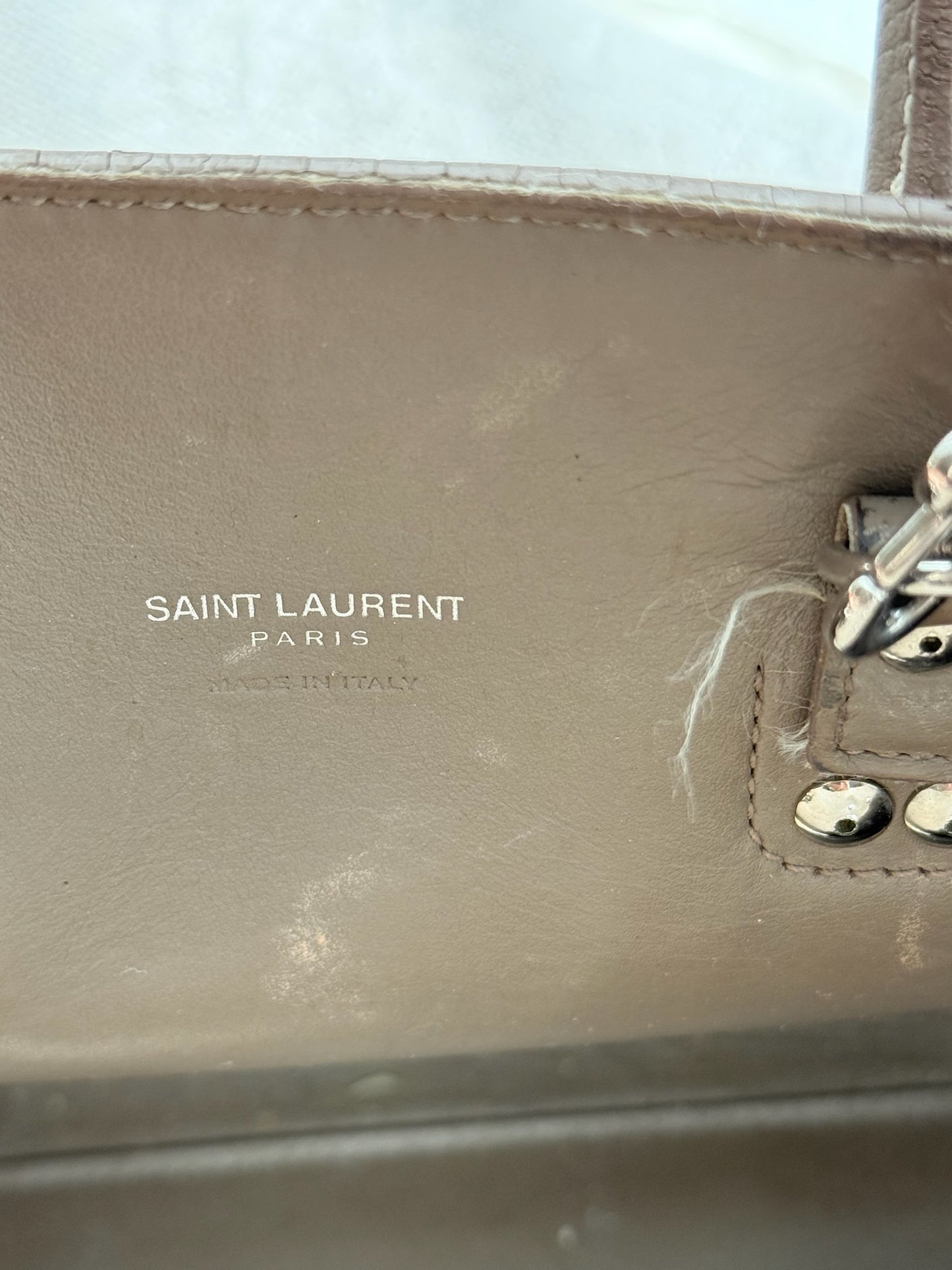Saint Laurent Sac de Jour – Taupe Grained Leather