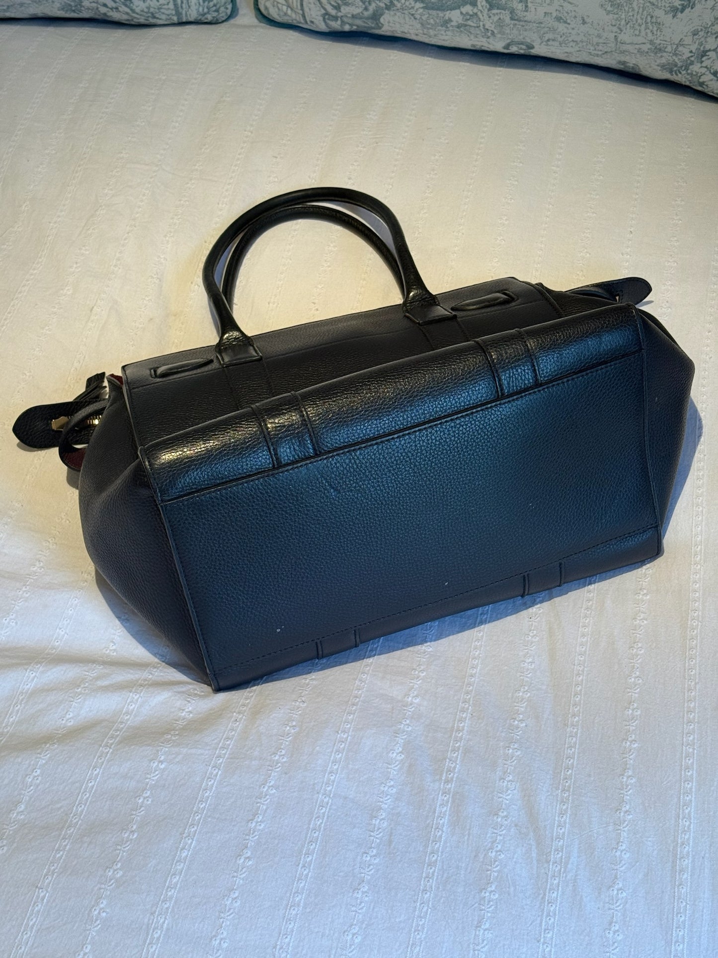 Mulberry Bayswater Zip Bag – Black Leather