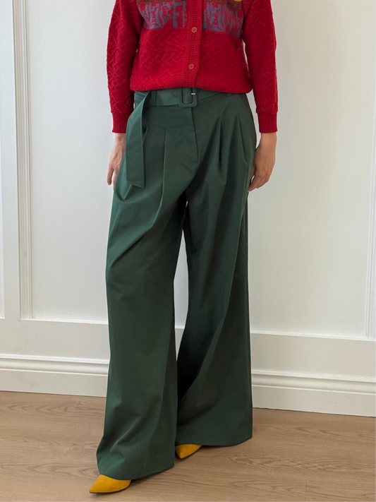 Veronica Beard Green Suit Trousers with Belt (6 UK S)