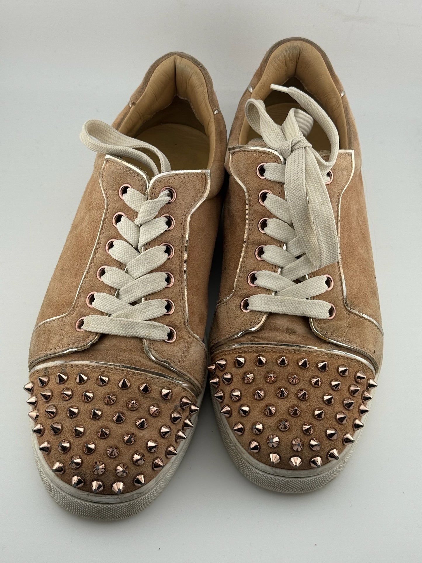 Christian Louboutin Studded Trainers – Nude (EU 39)