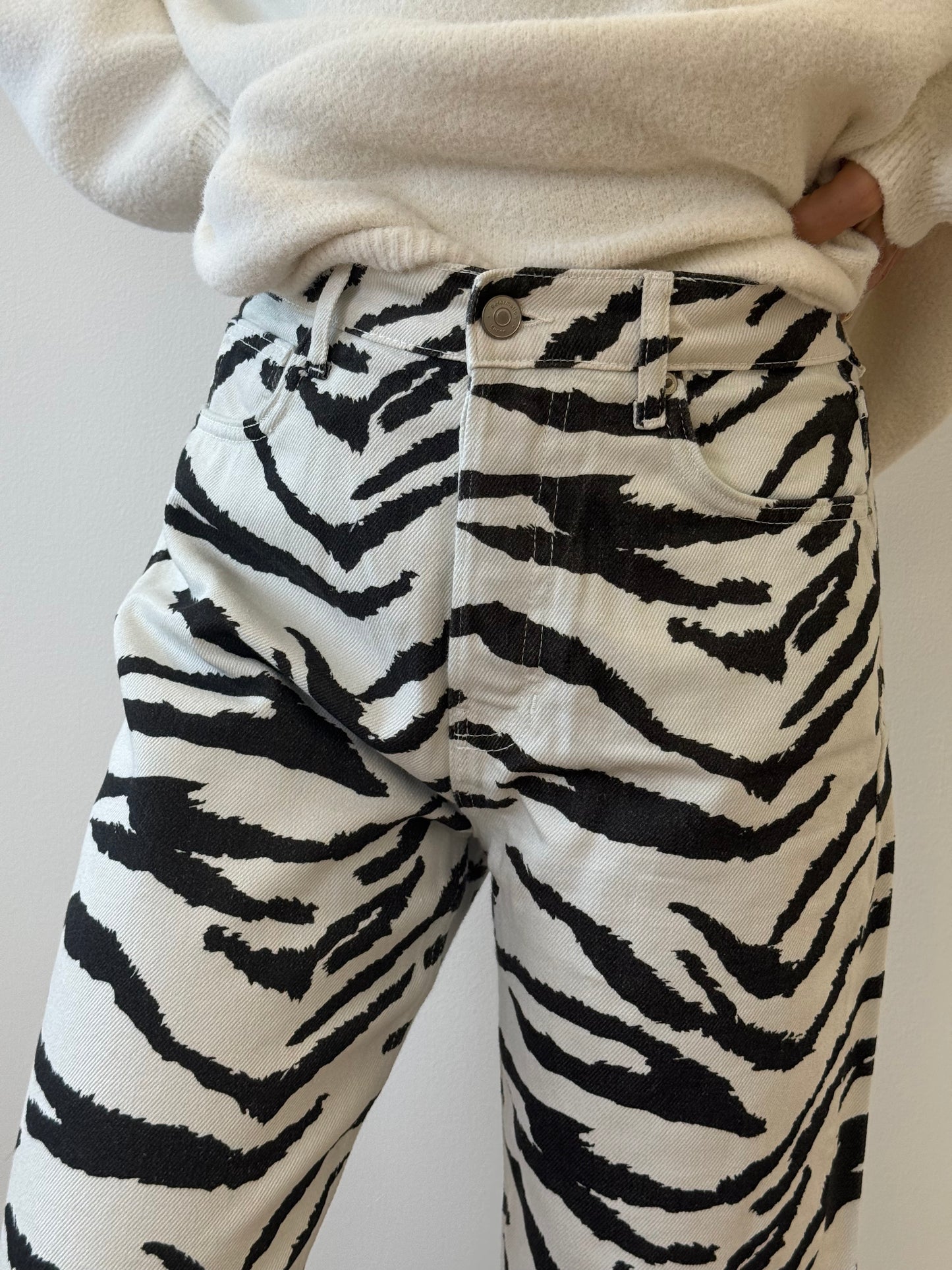 Reformation High-Rise Jean with Tiger Print (27)