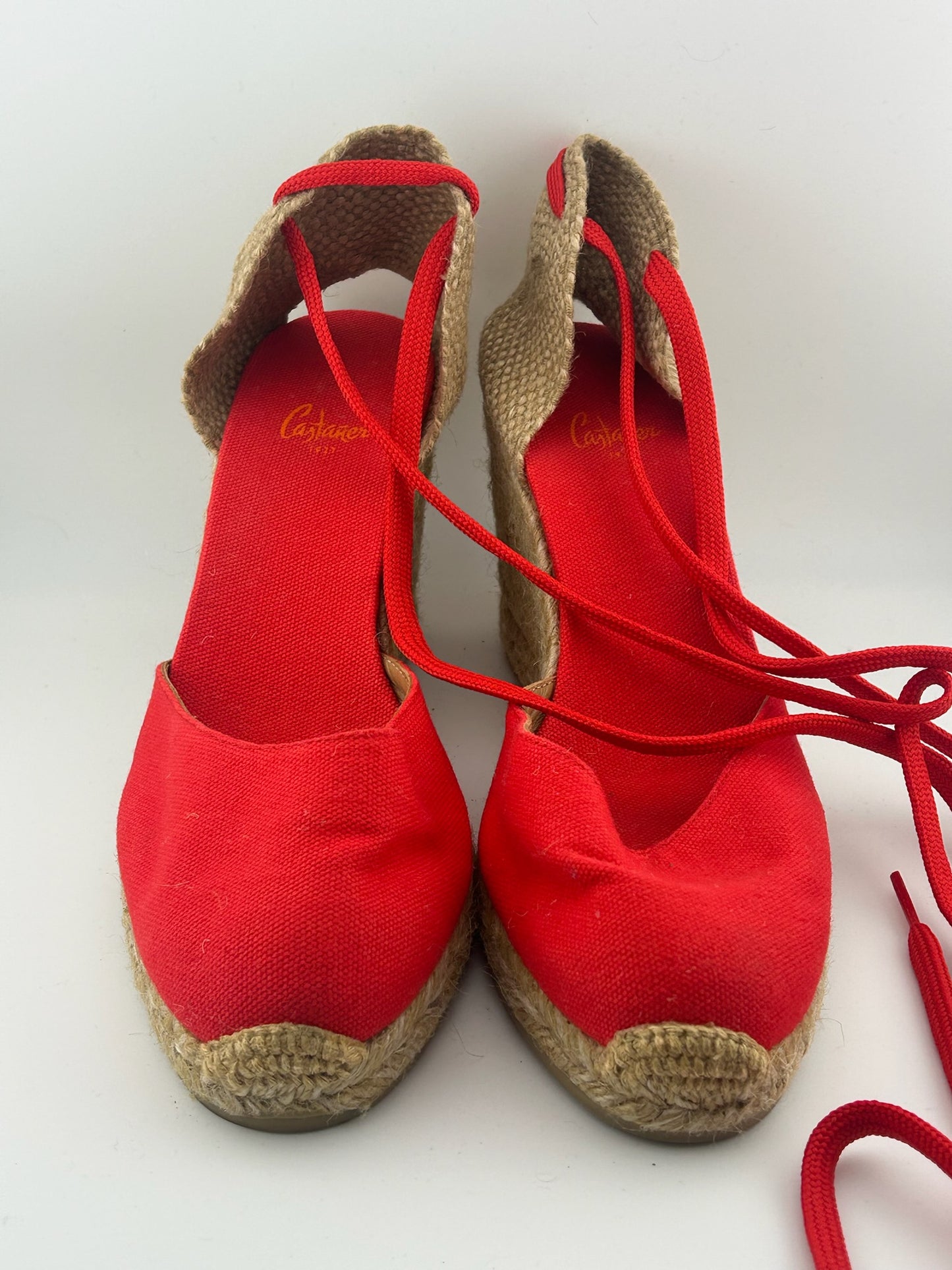 Castaner Wedges - Red (Size 39)